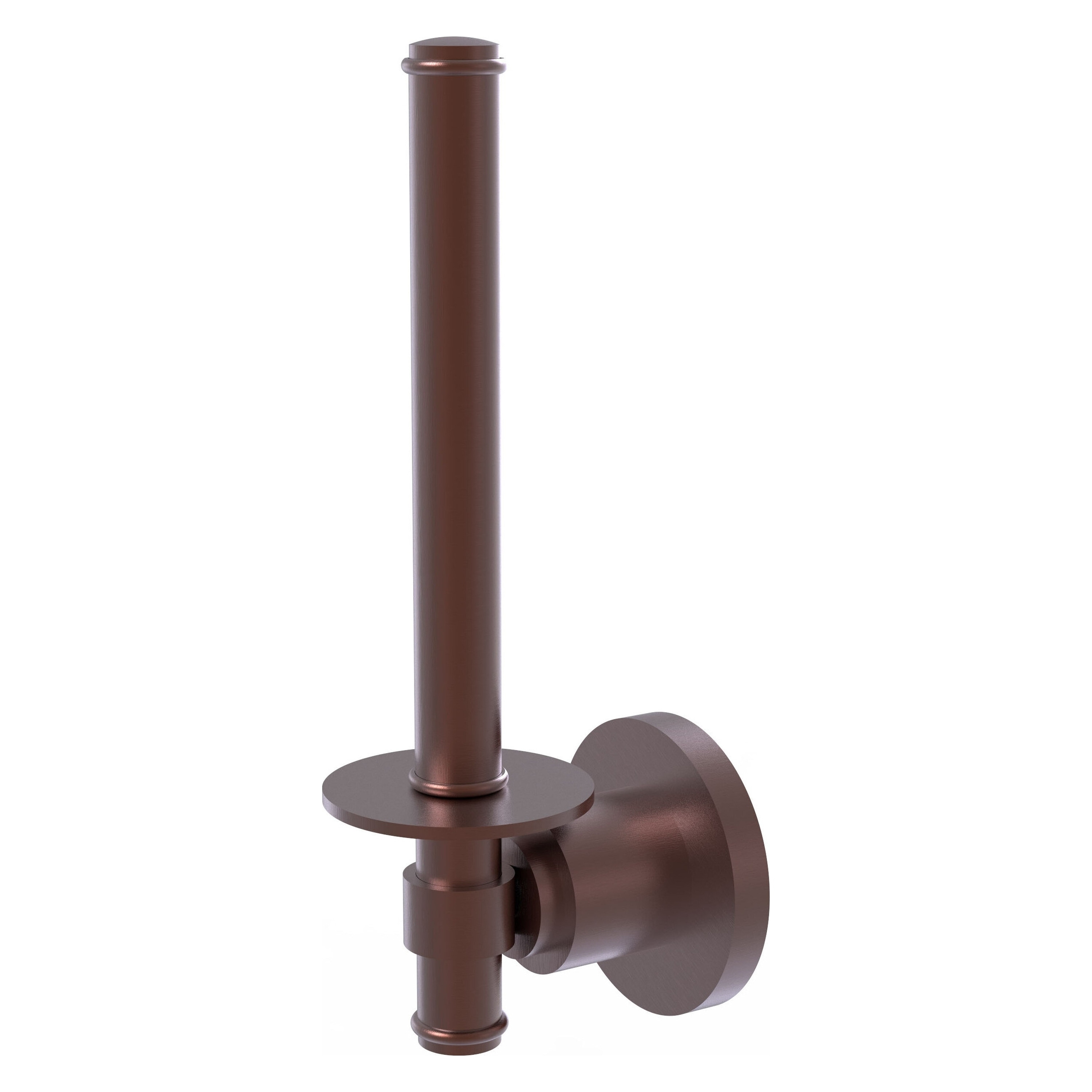 Allied Brass WS-24U-CA Washington Square Antique Copper Wall mount Single post Toilet Paper Holder 1 -Rolls with Storage