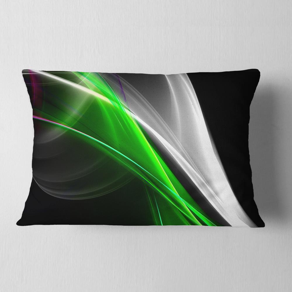 Designart CU7916-12-20 12-in x 20-in Green Indoor Decorative Pillow