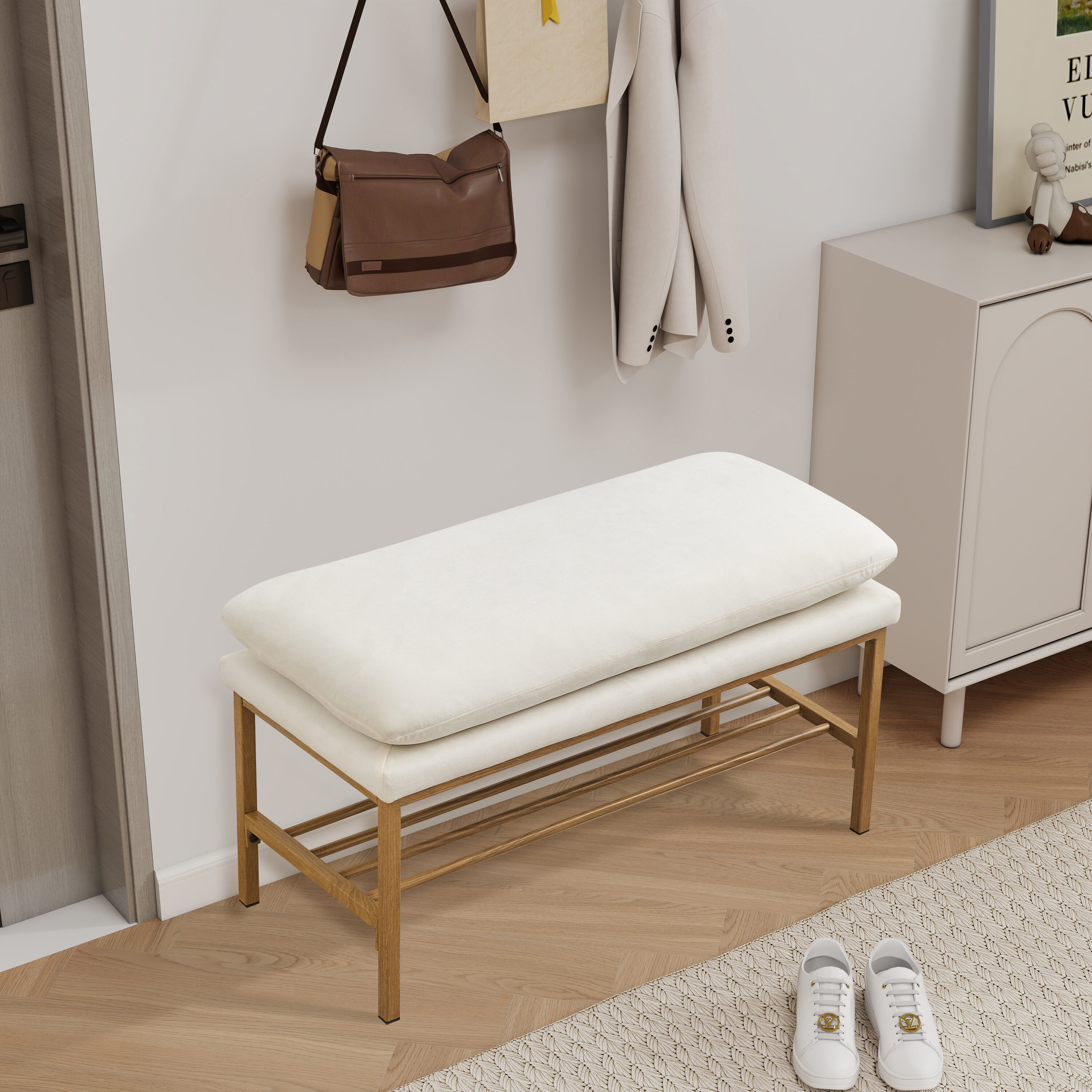 Hrinhom HC-W4107-BEIGE bench - View #4