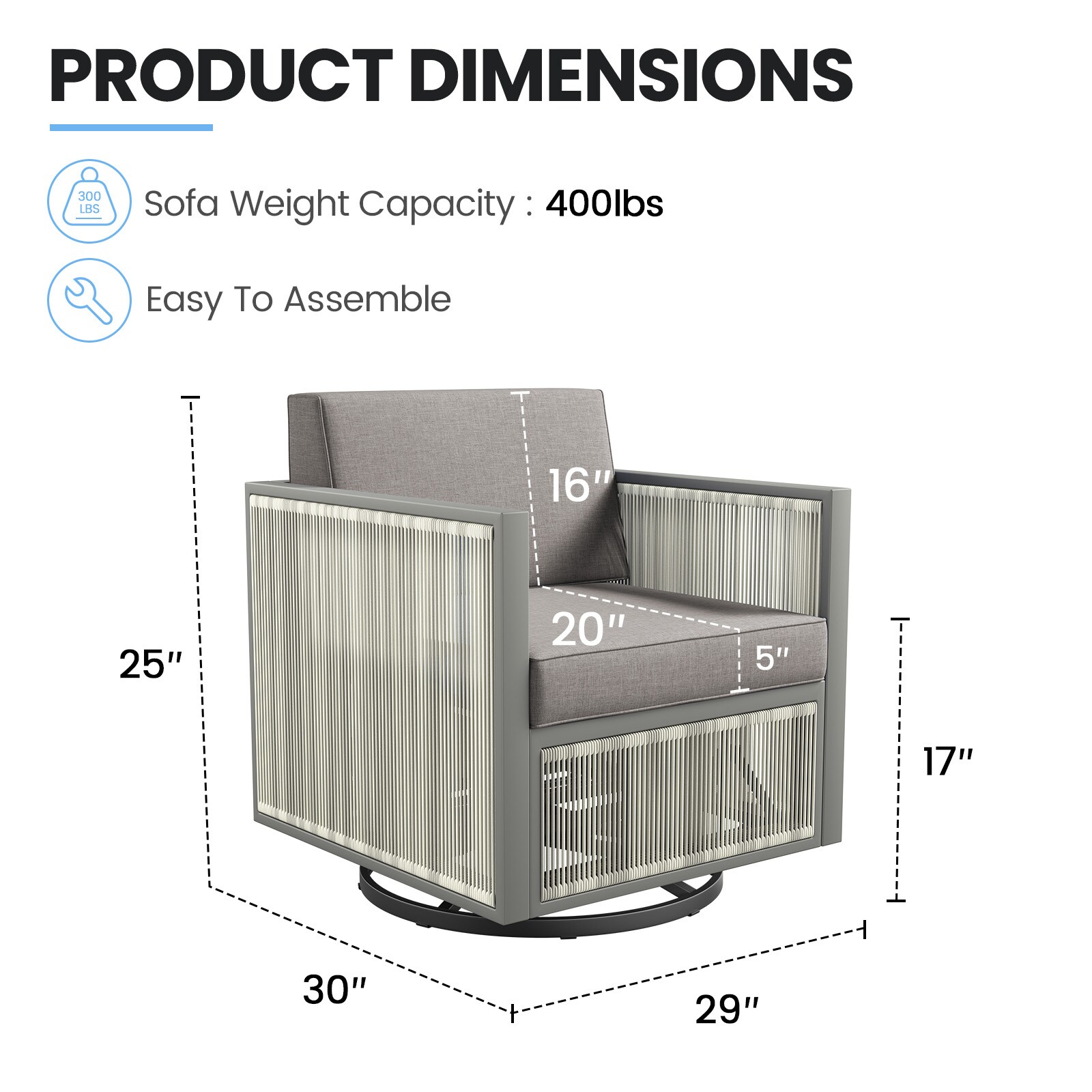 Jeehope PAFHGW20-9A Patio-Chairs - View #9