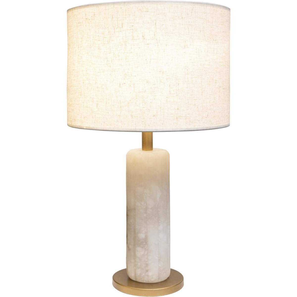 Varaluz 2606877 394T01FGAL Sentu Table Lamp French Gold and Alabaster