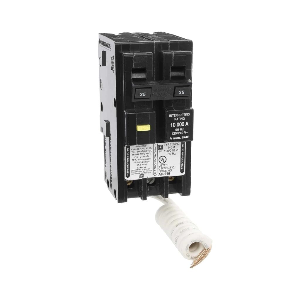 Square D Homeline 35-amp 2-Pole Gfci Circuit Breaker at Lowes.com