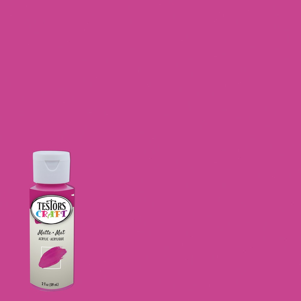 Testors 292422A Acrylic Pre-tinted Low Odor Metallic Fuchsia Metallic Paint