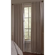 84-in Linen Room Darkening Thermal Lined Back Tab Single Curtain Panel