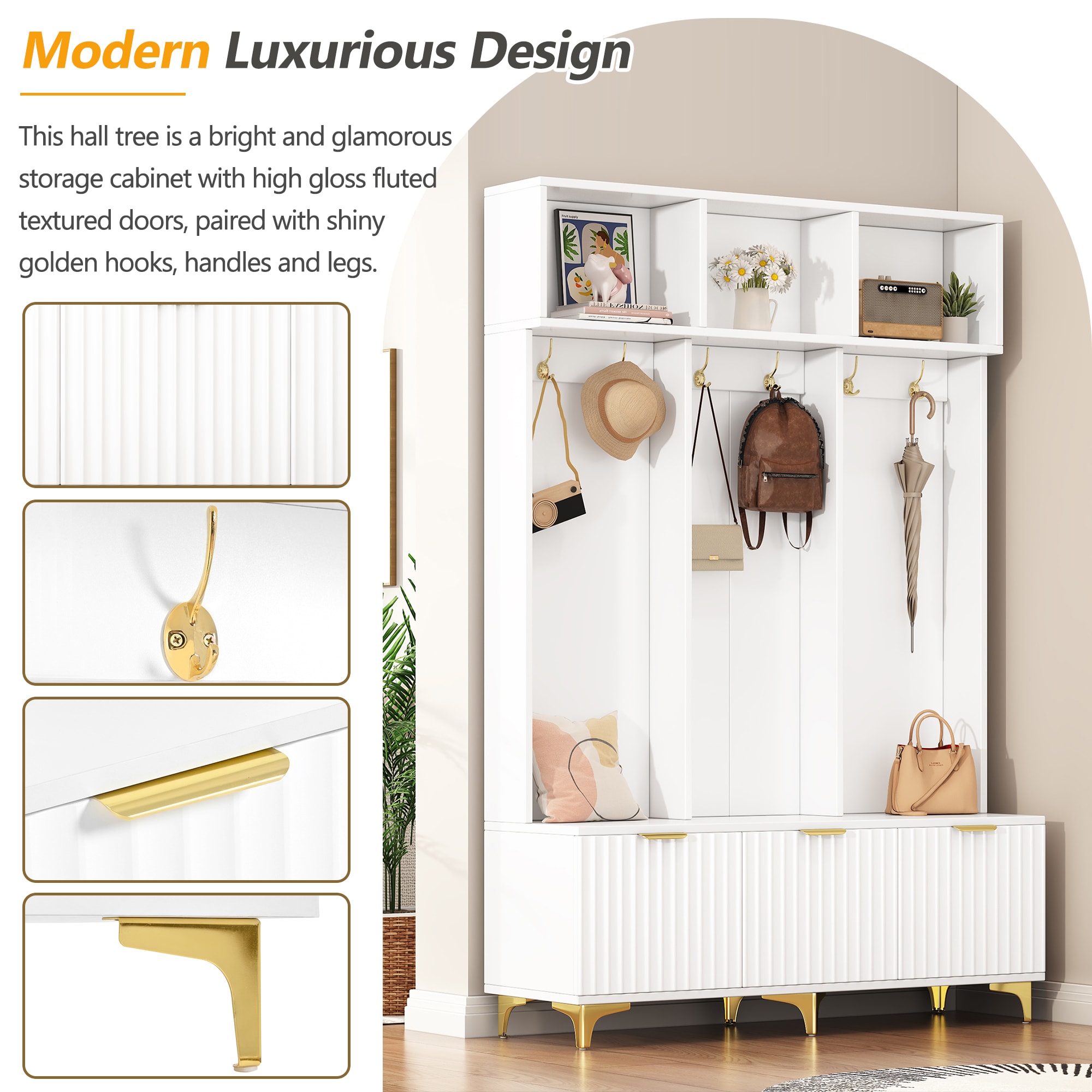 ModernLuxe N721P180460K Coatrack-Stands-Pedestals - View #4
