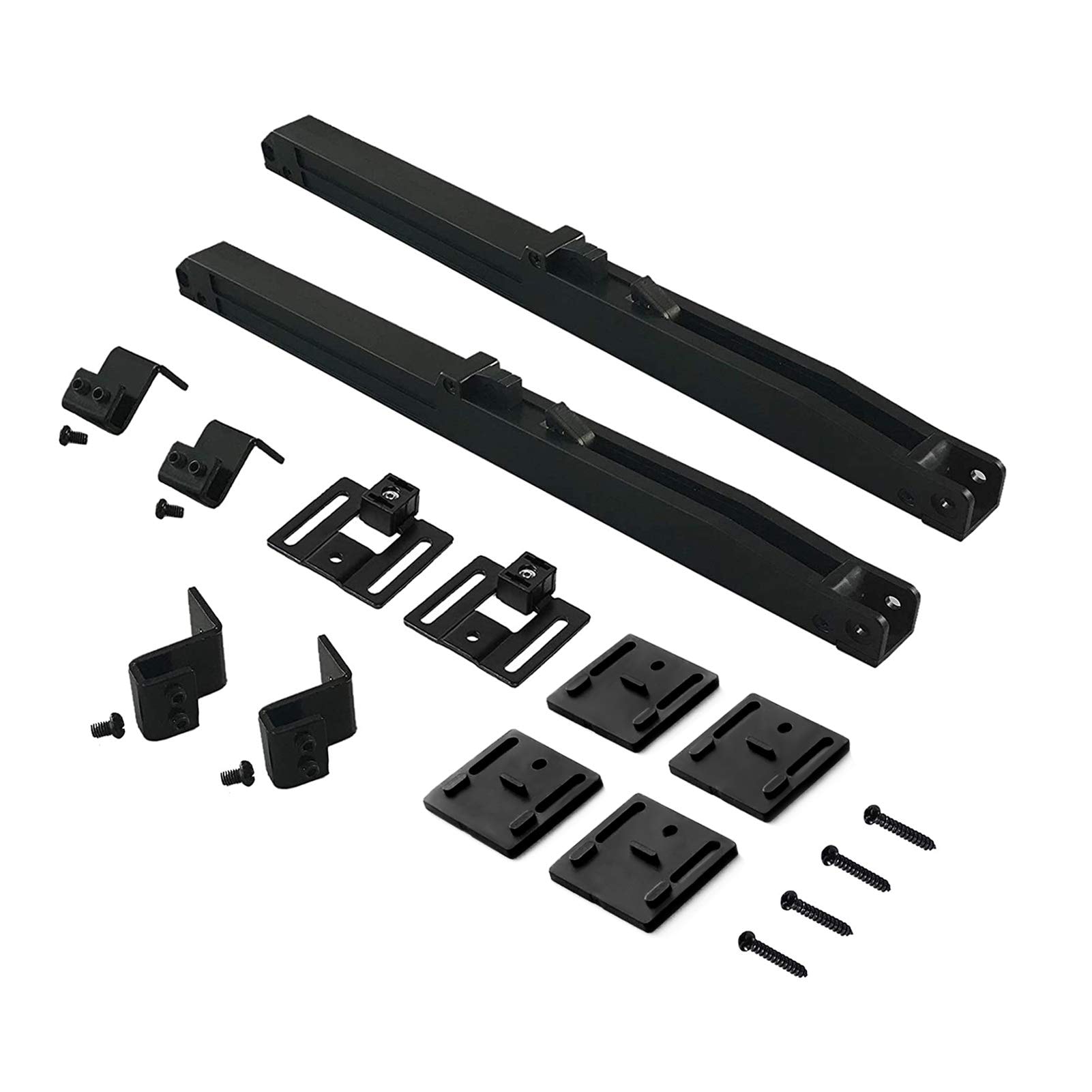 JVFCXXV  2 pcs Barn Door Soft Close Mechanism Adjustable Stoppers Spring Buffer Damper Hole Free Sliding Door Hardware for 70 to 160 Pound Doors