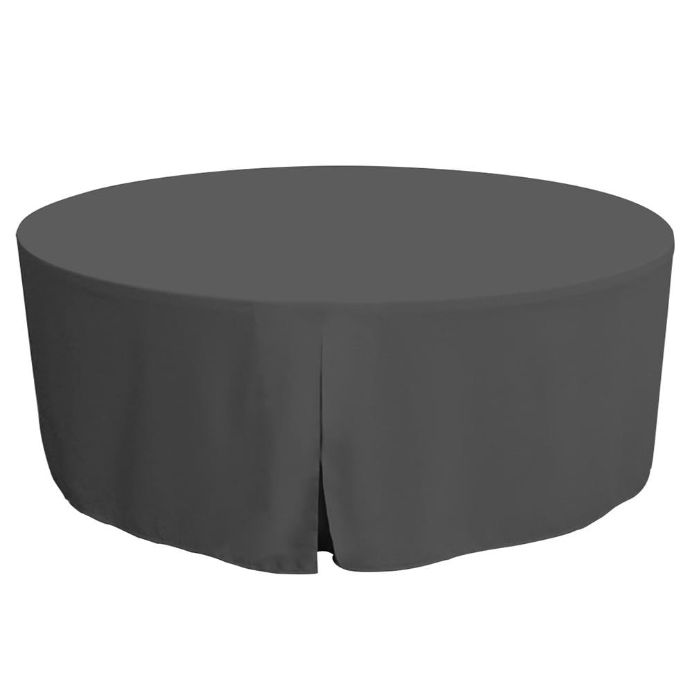 WestPoint Home 028828404398 Tablevogue Table Cover Collection Fitted Indoor/Outdoor Charcoal Table Cover for 72-in round