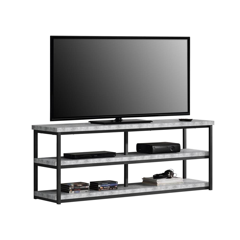 Ameriwood Home Ashlar Light Concrete/Light Concrete TV Stand ...