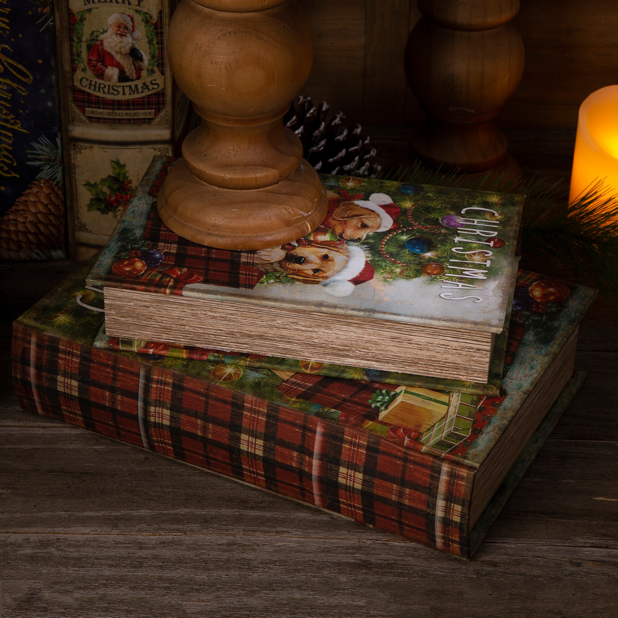 Glitzhome 2019900003 Table-Christmas-Decorations - View #2
