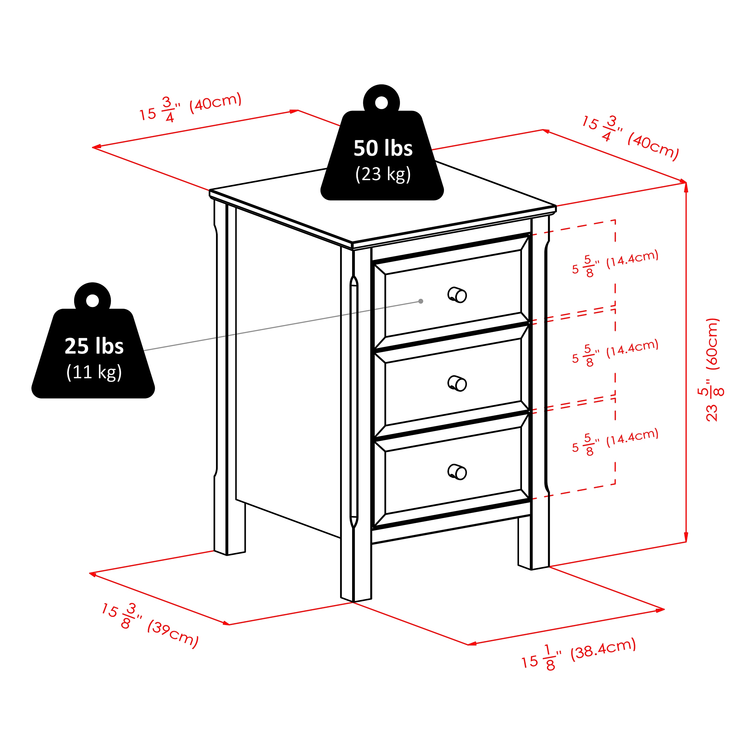 Winsome Wood 20315 nightstands - View #7