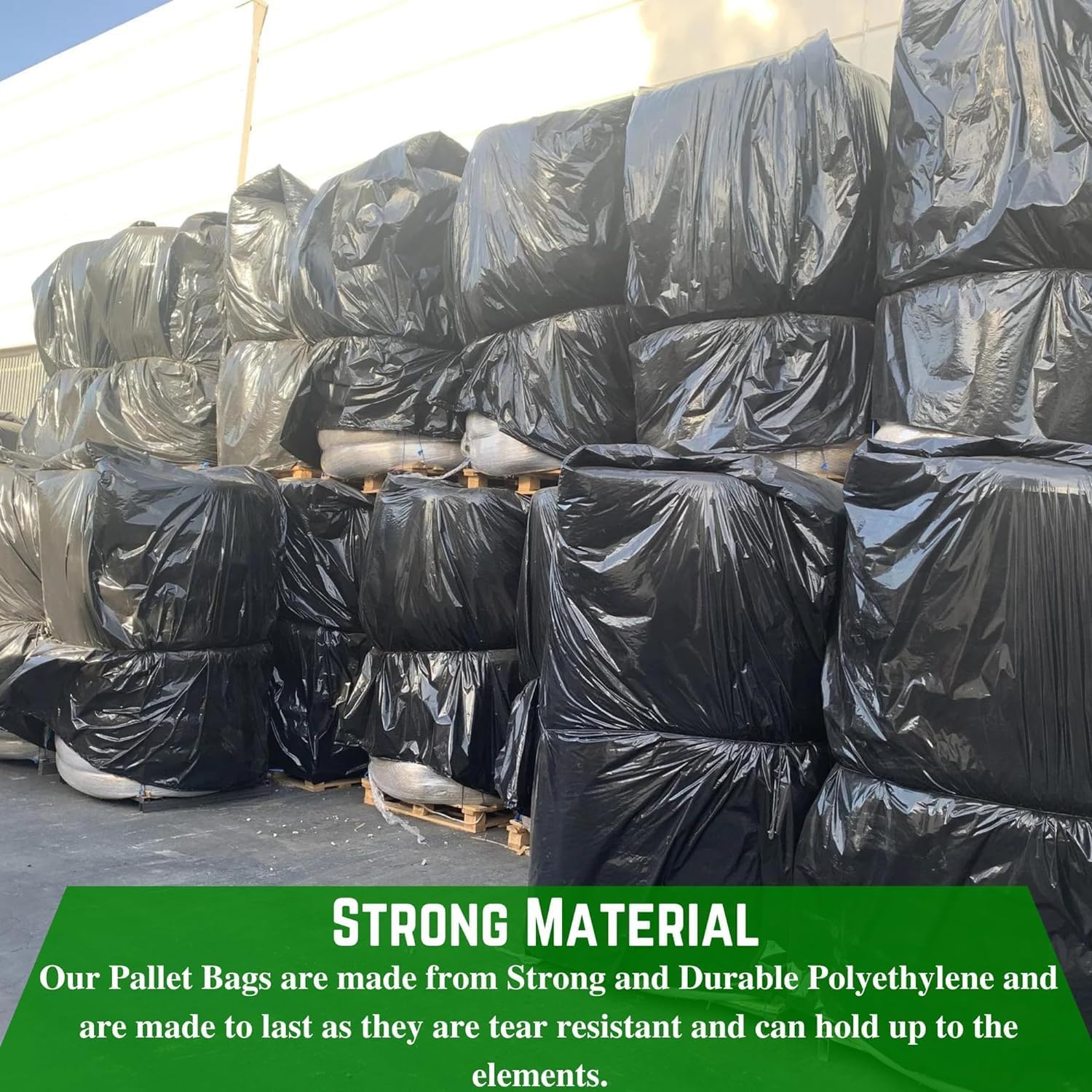 Farm Plastic Supply Black Pallet Covers 3 Mil (55 x 53 x 75 in) Heavy ...