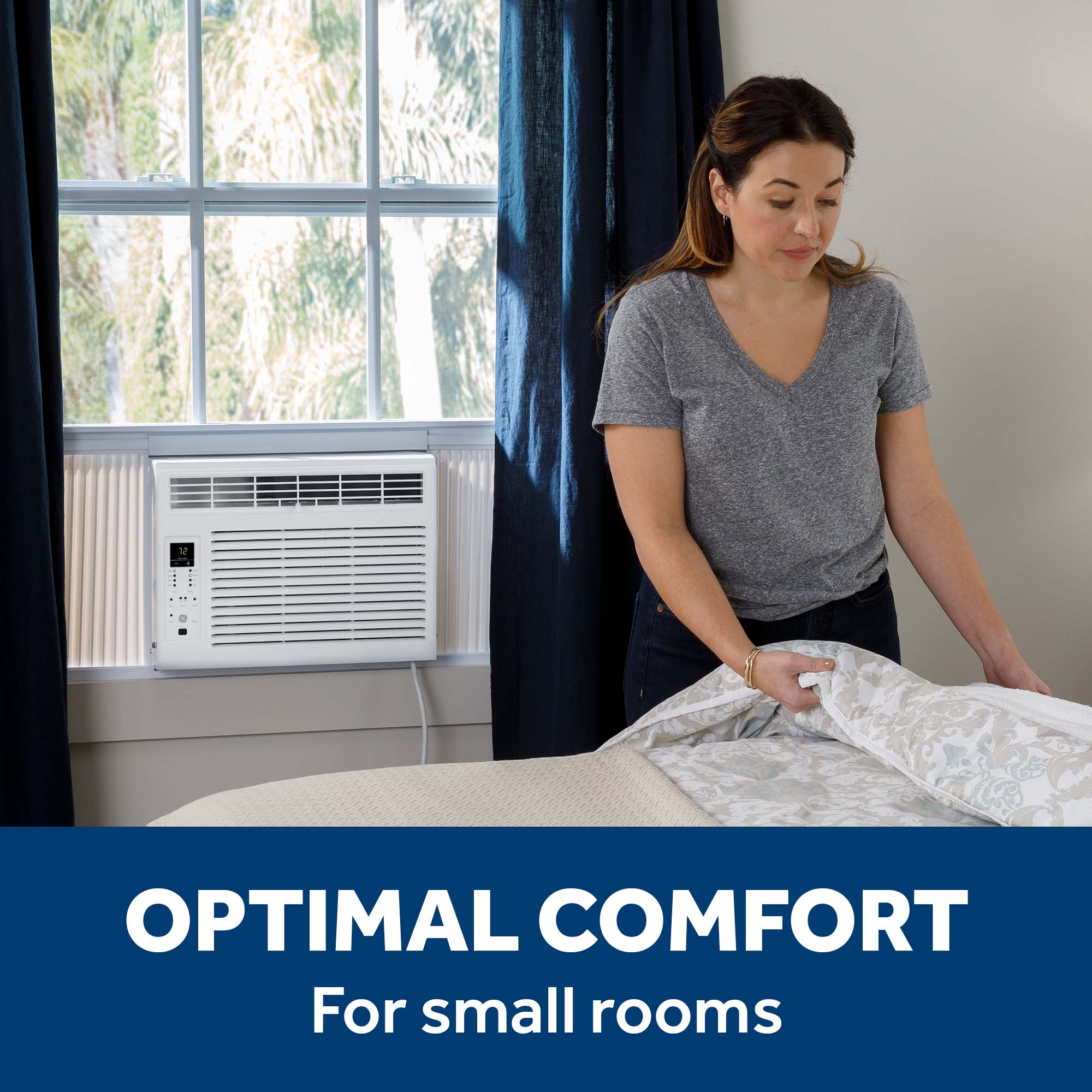 GE 250-sq ft Window Air Conditioner with Remote (115-Volt; 6000-BTU)