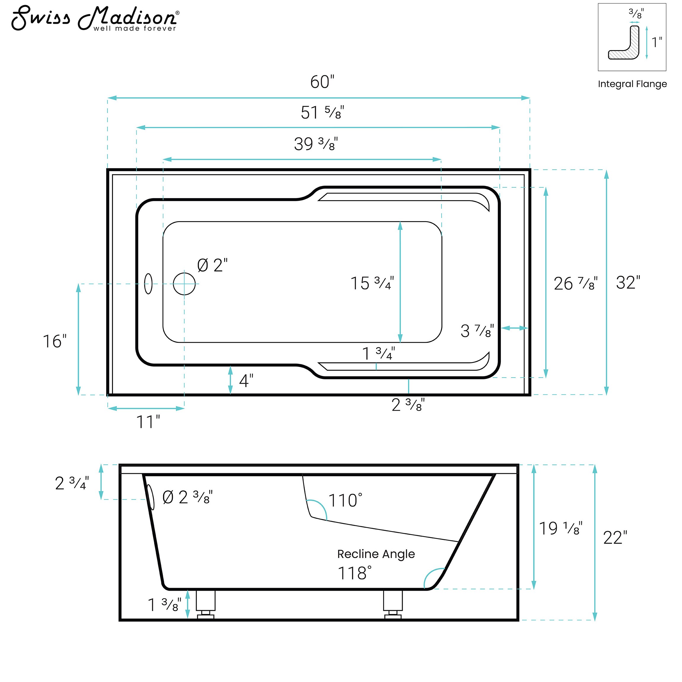 Swiss Madison SM-25-ABLAU63BK bathtubs - View #8