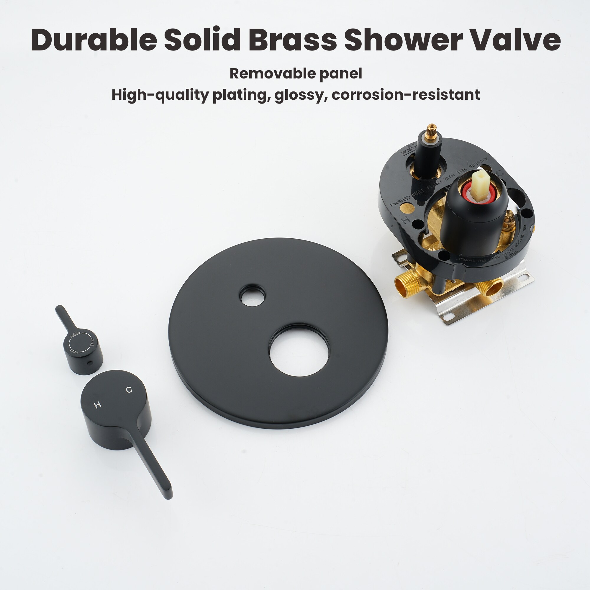 Mondawe AM-S133A3C-10MB Showerhead-Bar-Panels - View #11
