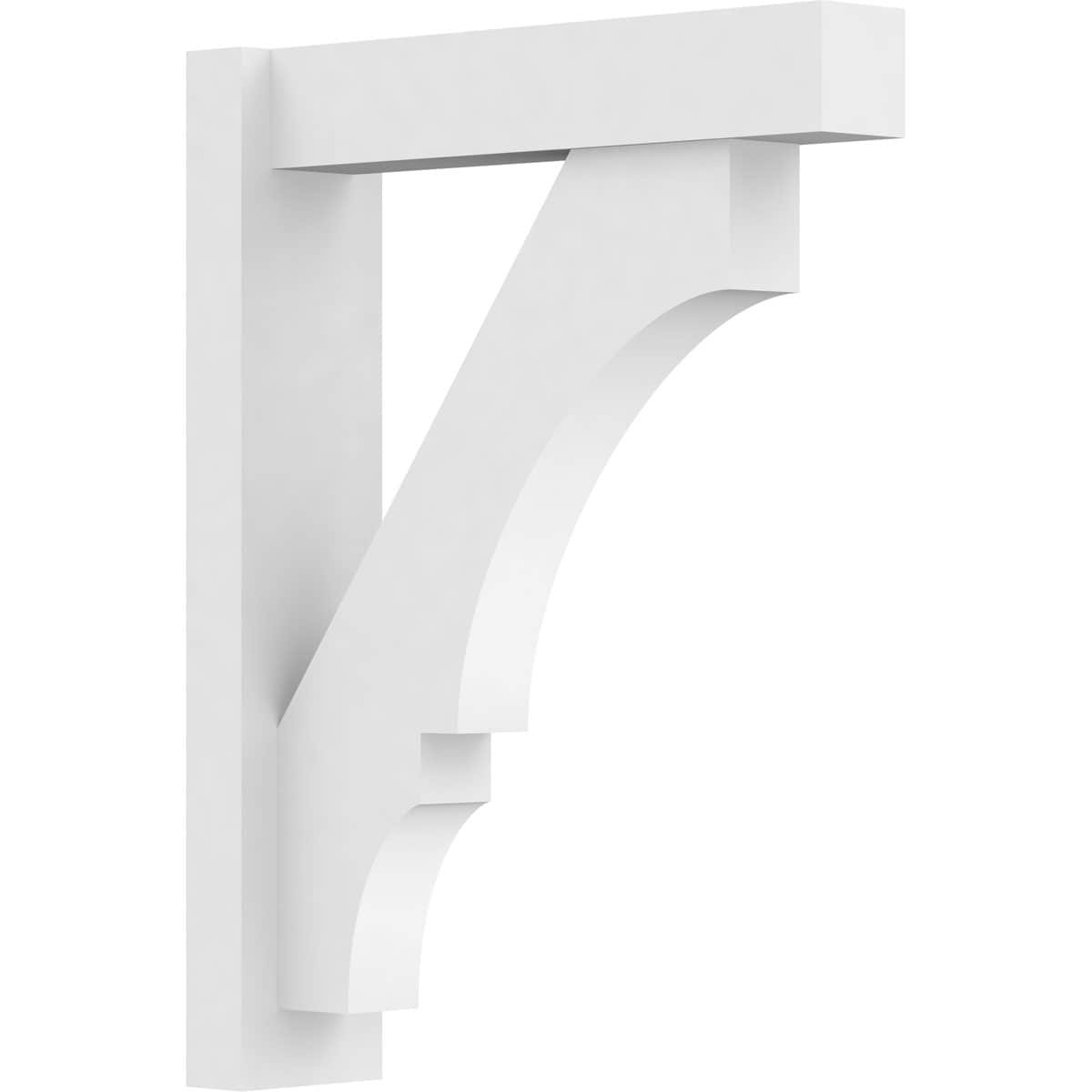 Ekena Millwork OUTP05X20X26BOA05 5-in W X 20-in D X 26-in H Balboa Architectural Grade PVC Outlooker with Block Ends