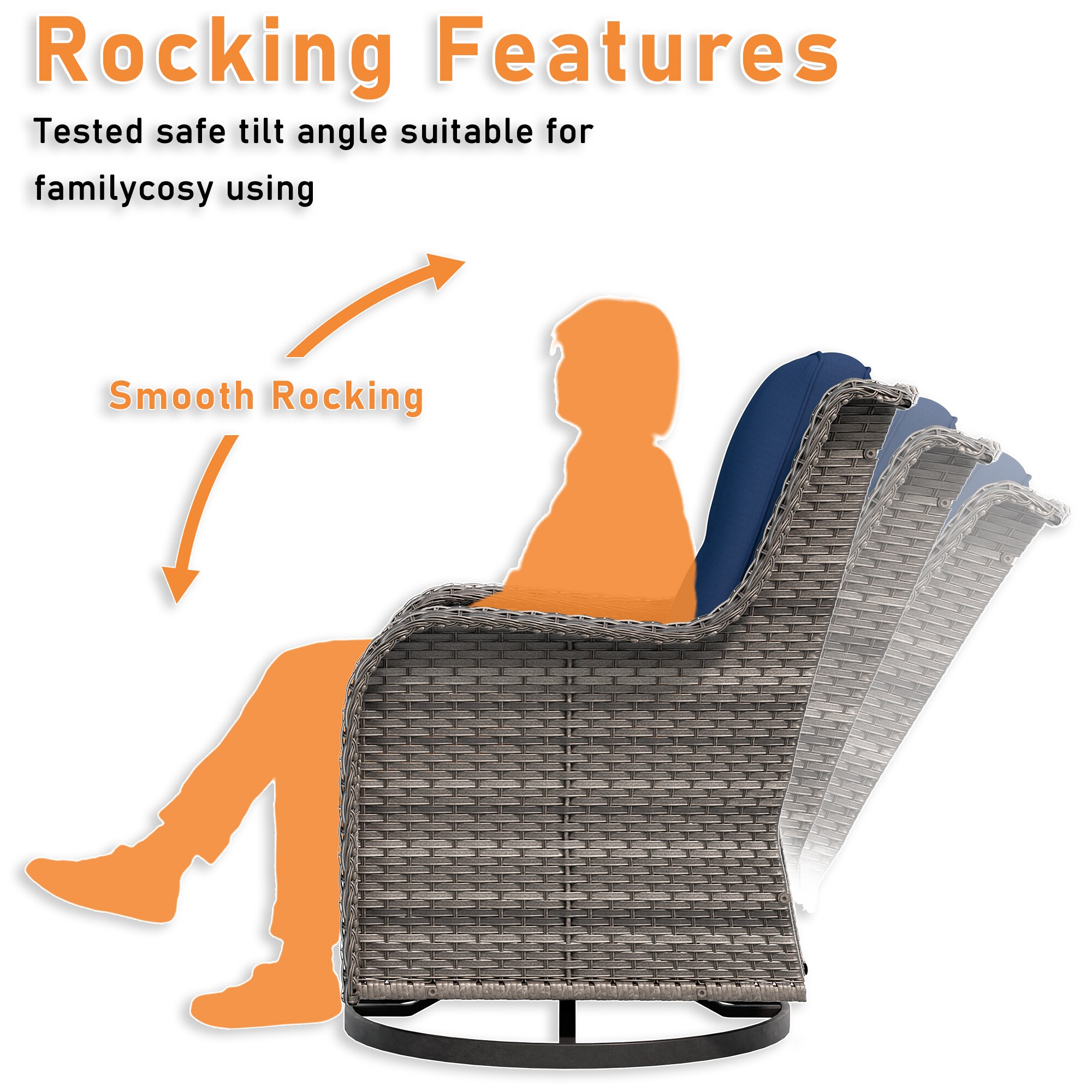 Gardenbee HGL-M81-BLU Patio-Chairs - View #6