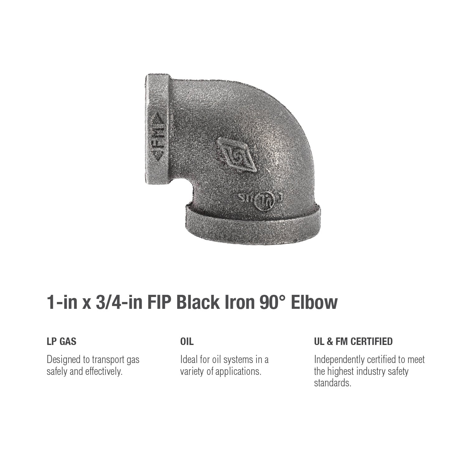 Reliabilt 1 In 90 Degree Black Iron Elbow In The Black Pipe And Fittings Department At 4195