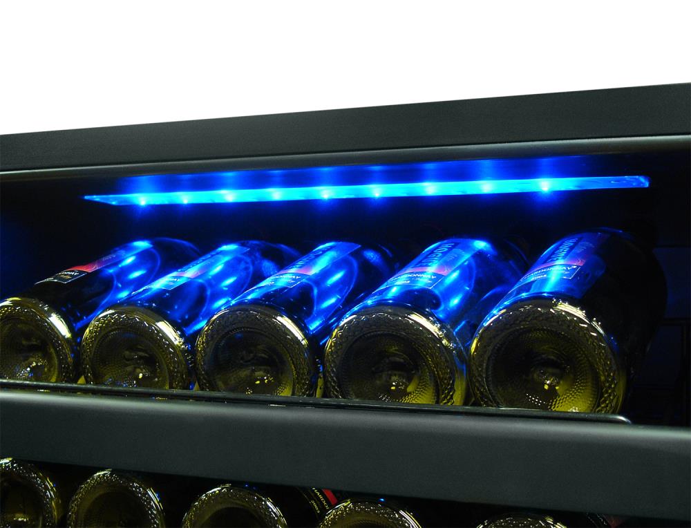 vinotemp 142 bottle dual zone wine cooler