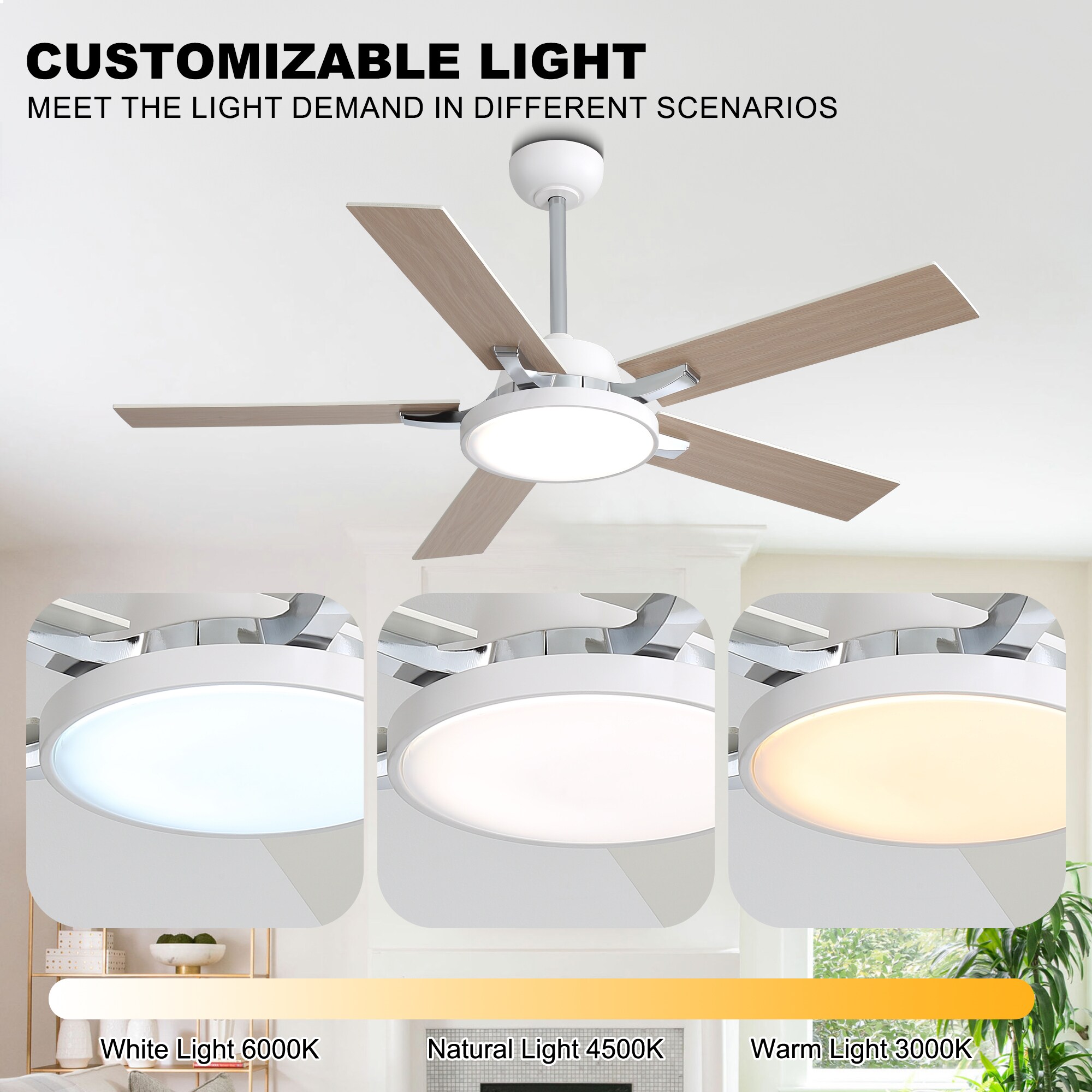 Oaks Decor BD5221HWJ Ceiling-Fans - View #13