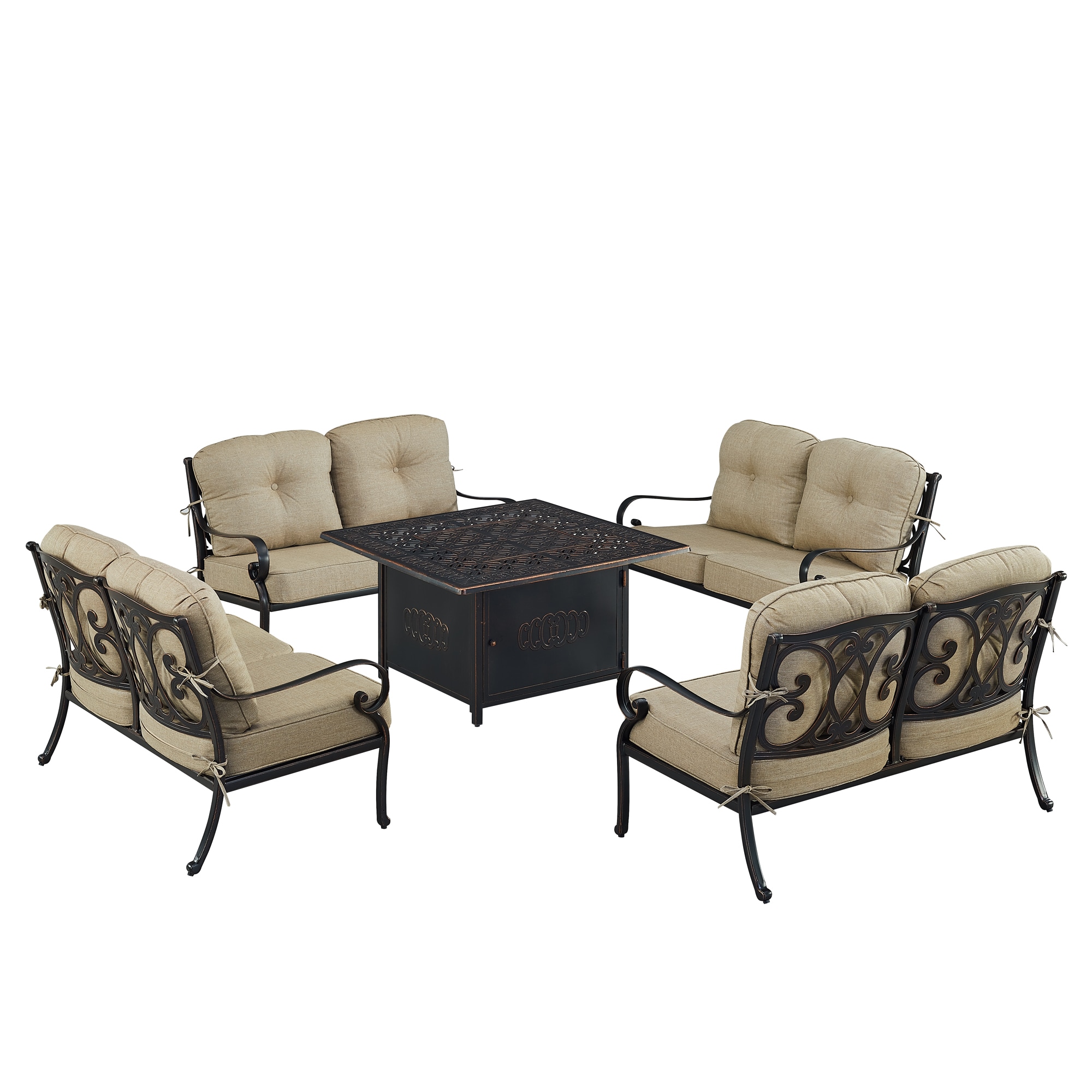 Oakland Living POPPY4LSRONINTNCUA Patio-Conversation-Sets - View #4