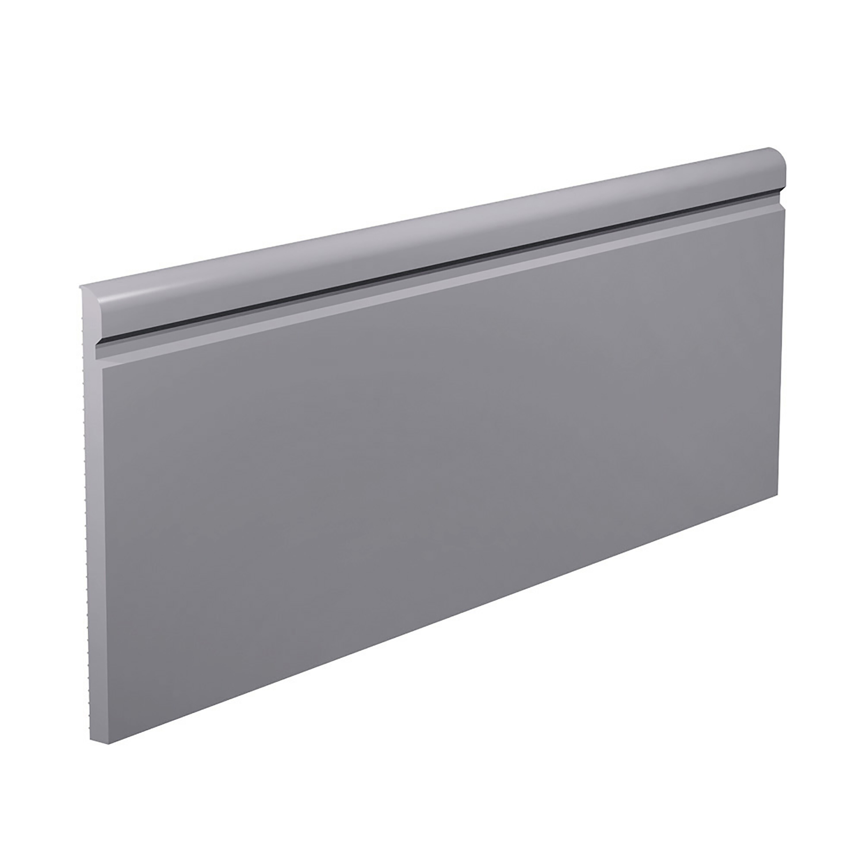 Flexco Captivate Base Sculpture Medium Gray 0.25-in T x 4.25-in W x 96-in L Vinyl Wall Base