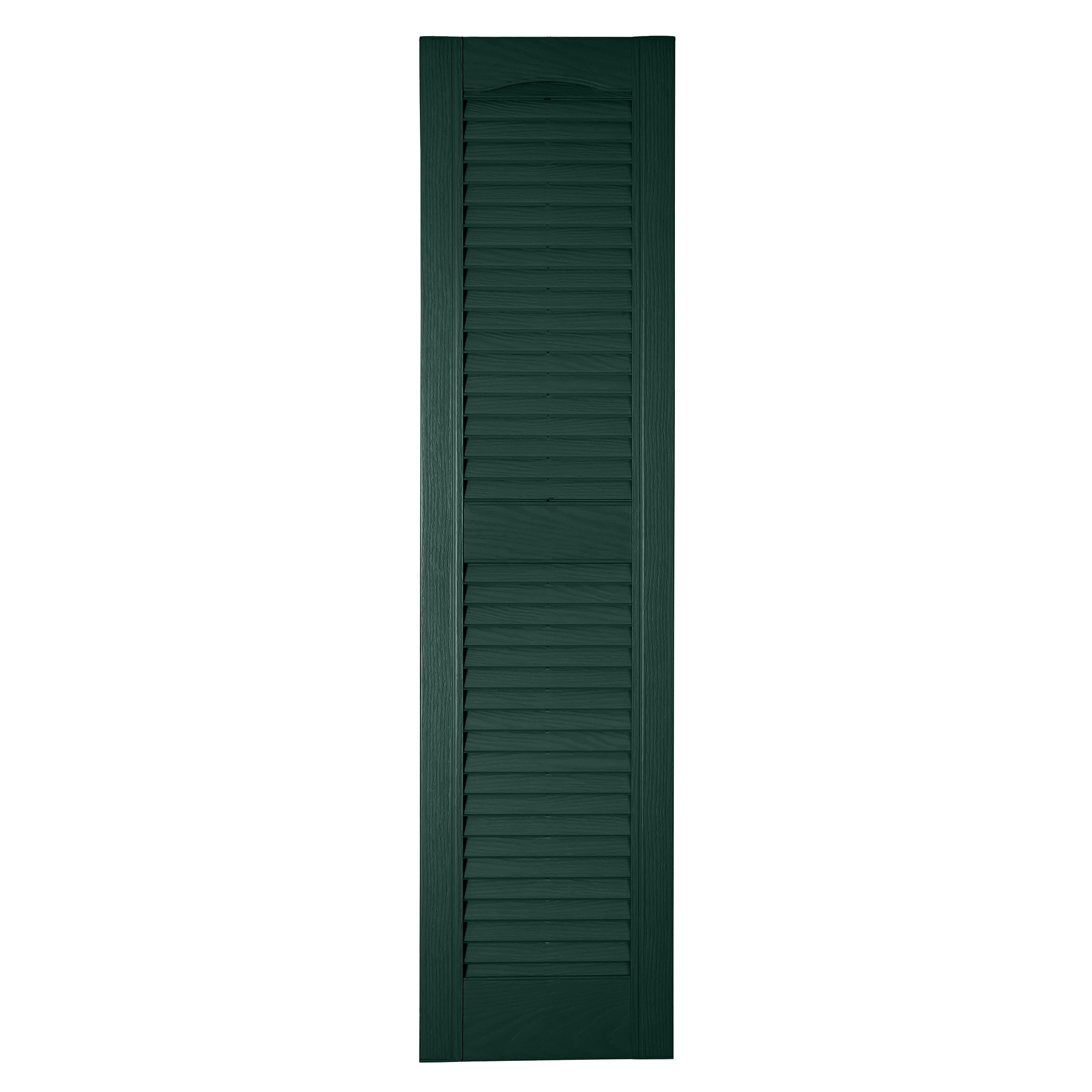 RELIABILT LVRCT1252009 12-in W x 52-in H Pine Green Louvered Polypropylene Exterior Shutters ( 2 -Pack )