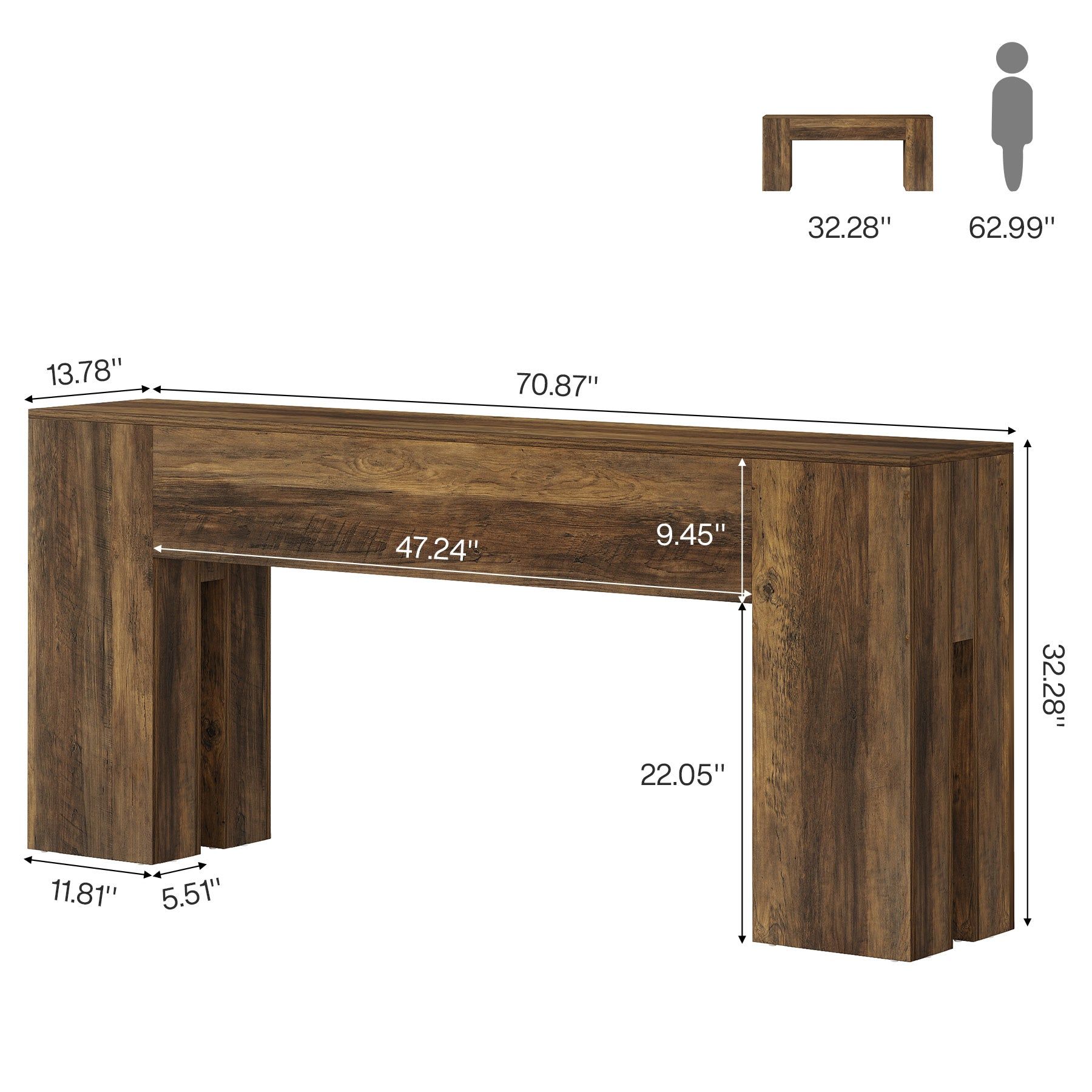 Slickblue D-TB-0022F-AGOH Console-Sofa-Tables - View #3
