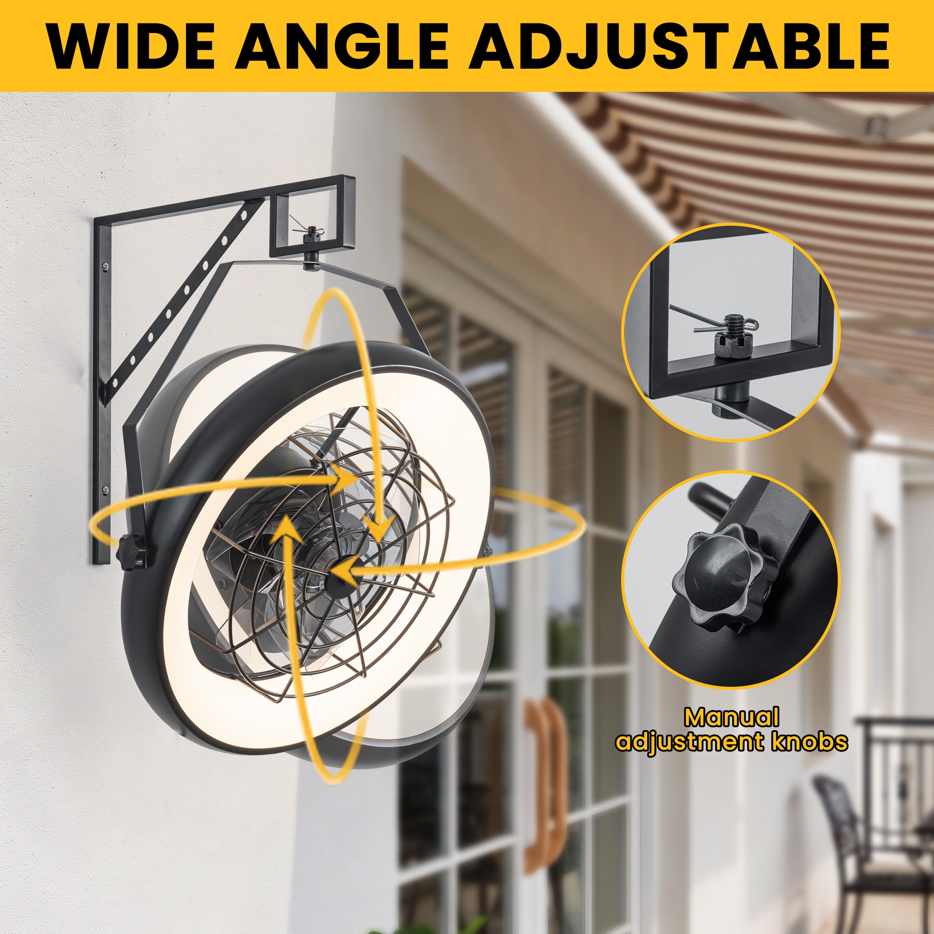 C Cattleya CA2706-CF Wall-Mounted-Fans - View #3