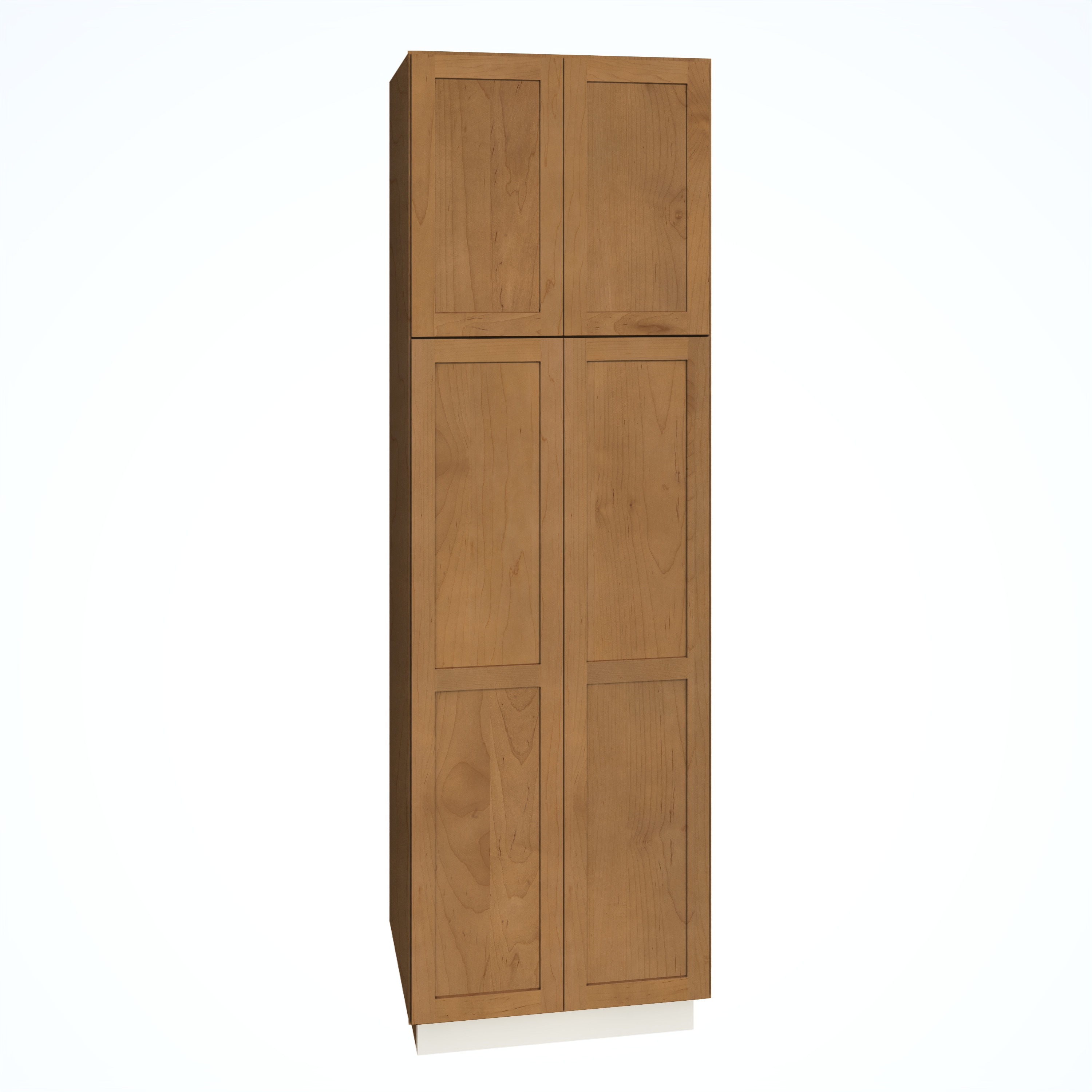 Diamond Express 62L-U309324 Jamestown 30-in W x 93-in H x 24-in D Sahara Brown Pantry Fully assembled Plywood Cabinet (Recessed Panel Shaker)