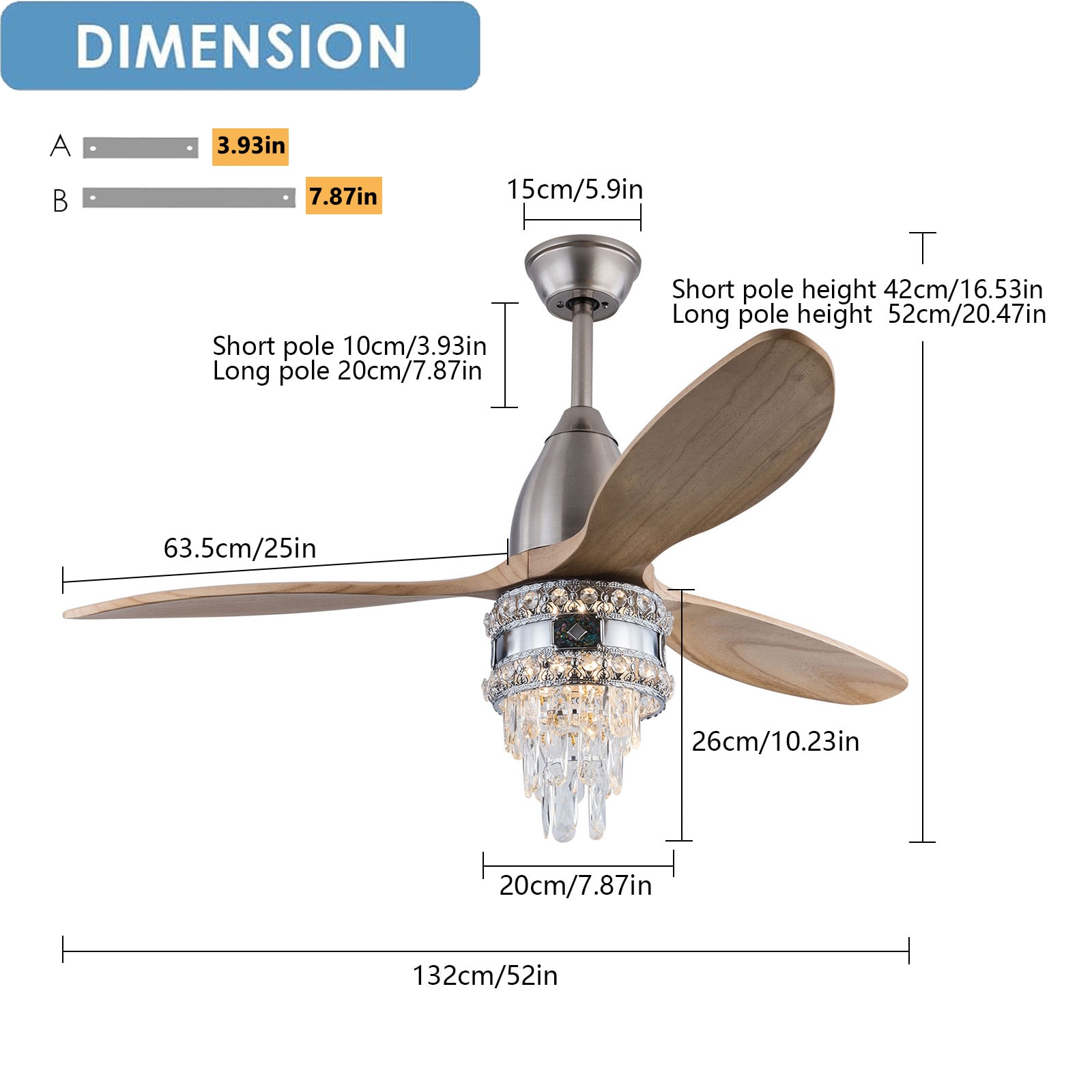 Oukaning JZUCOD-01010099 Ceiling-Fans - View #4