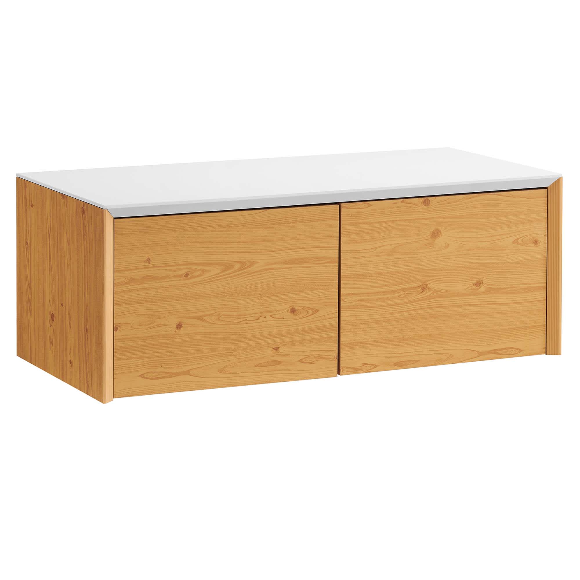  Kinetic Wall-Mount Office Storage Cabinet in White Natural
