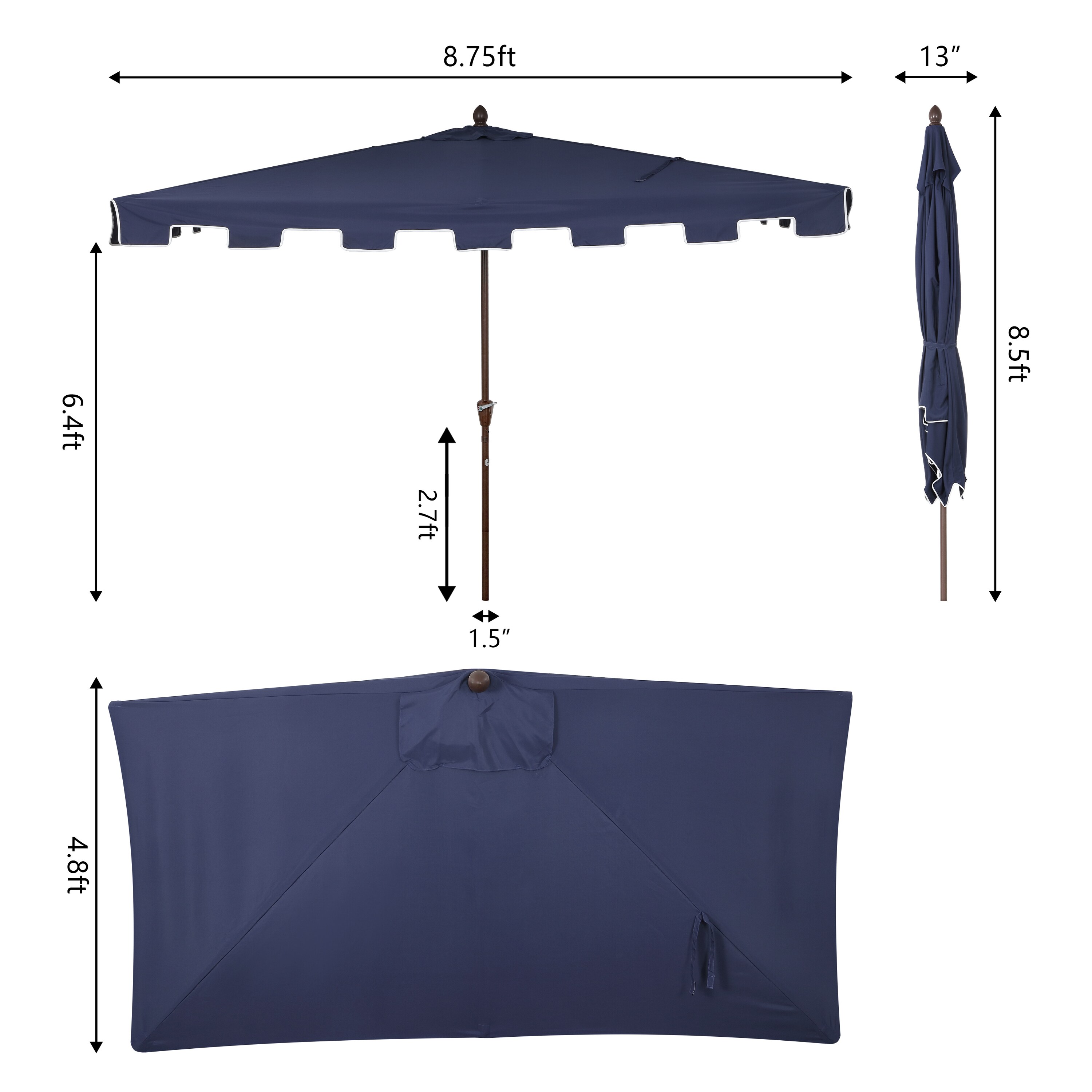 JONATHAN  Y UMB1200C Umbrellas-2 - View #4