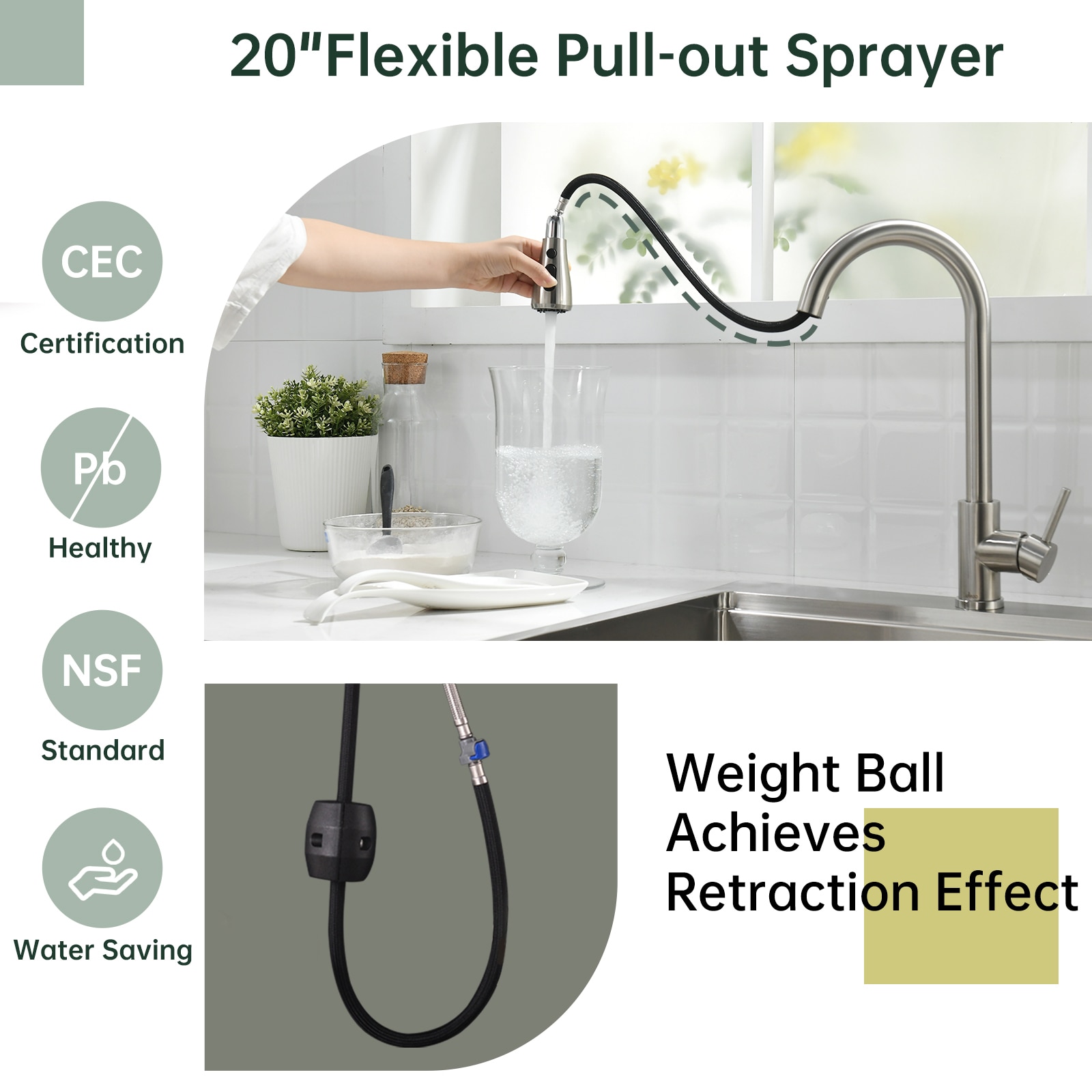 APPASO APS327BN Kitchen-Faucets - View #5