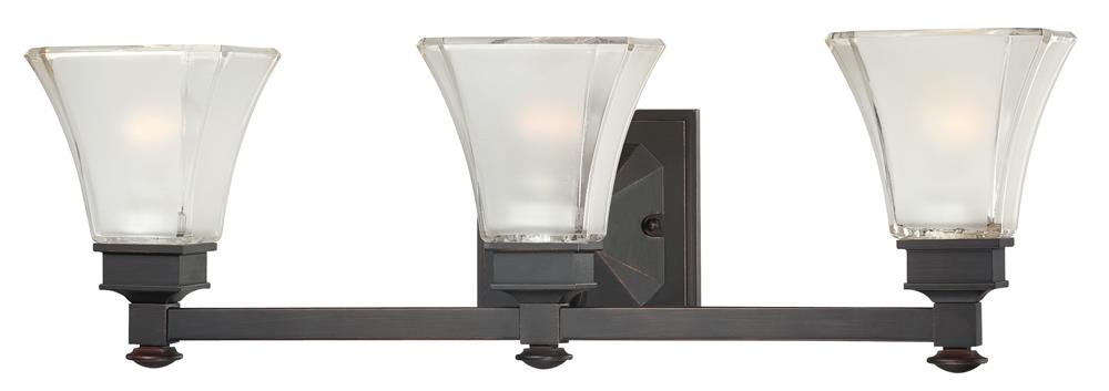 Designers Fountain 6663-BBR Canterbury 3-Light Biscayne Bronze Transitional Vanity Light