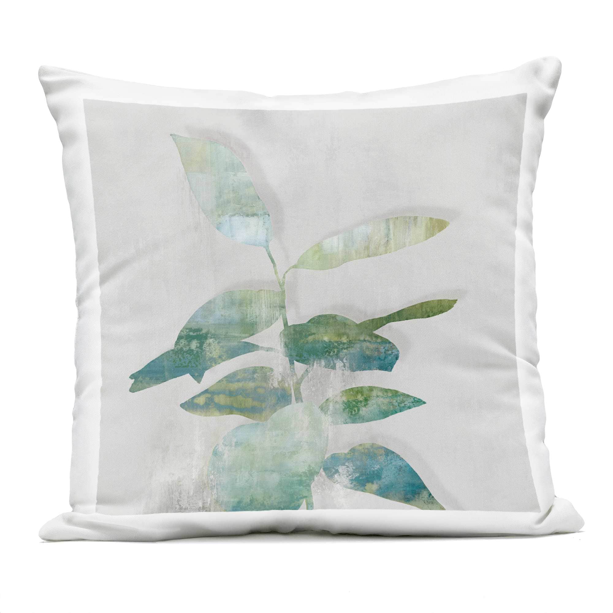 Stupell Industries  Minimal Bloom Leaves Outdoor Printed Pillowdesign by Alex Black 18 x 18