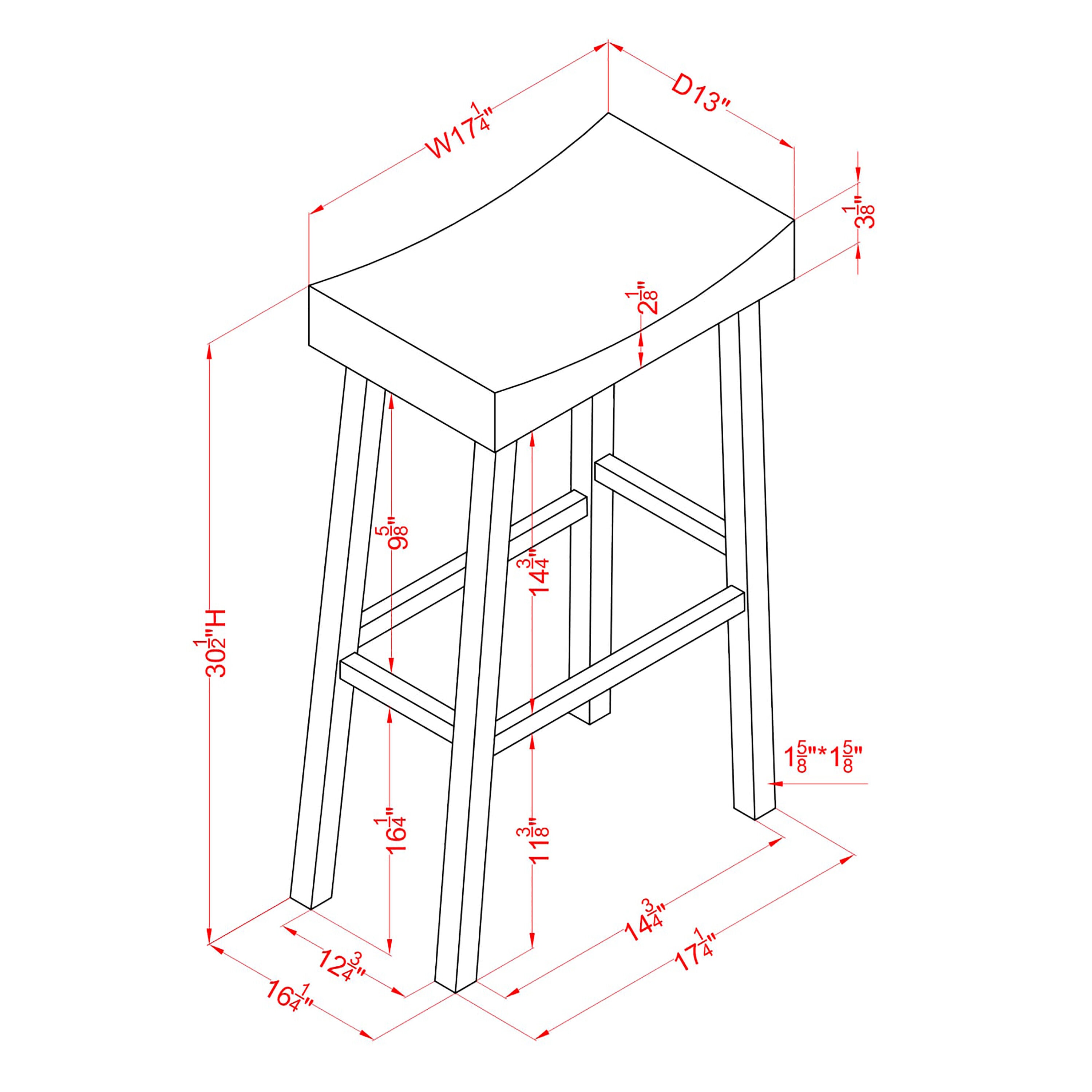 Furniture of America IDF-BR366AW stools - View #8