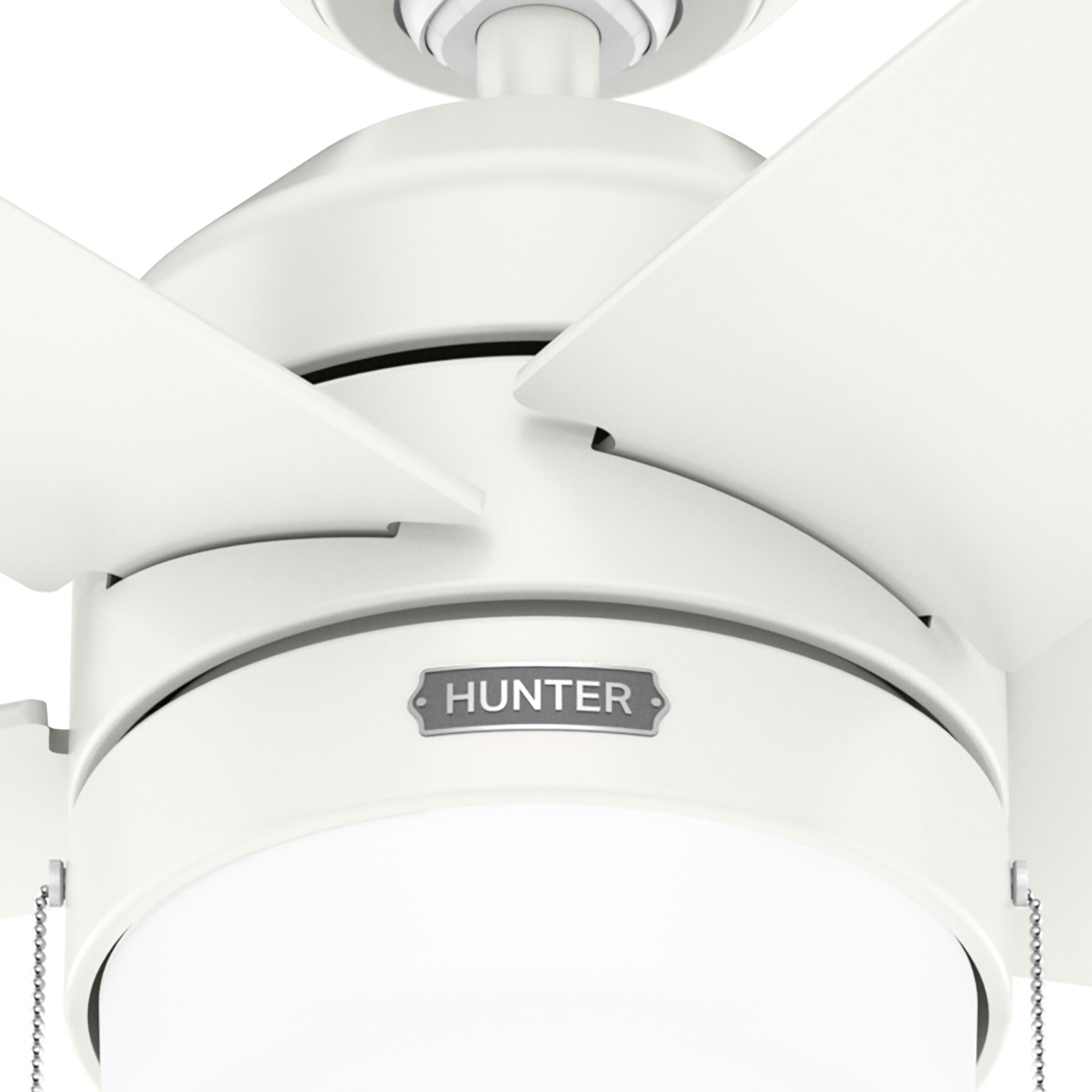 Fresh White 52" Ceiling Fan with LED Light and Reversible Blades