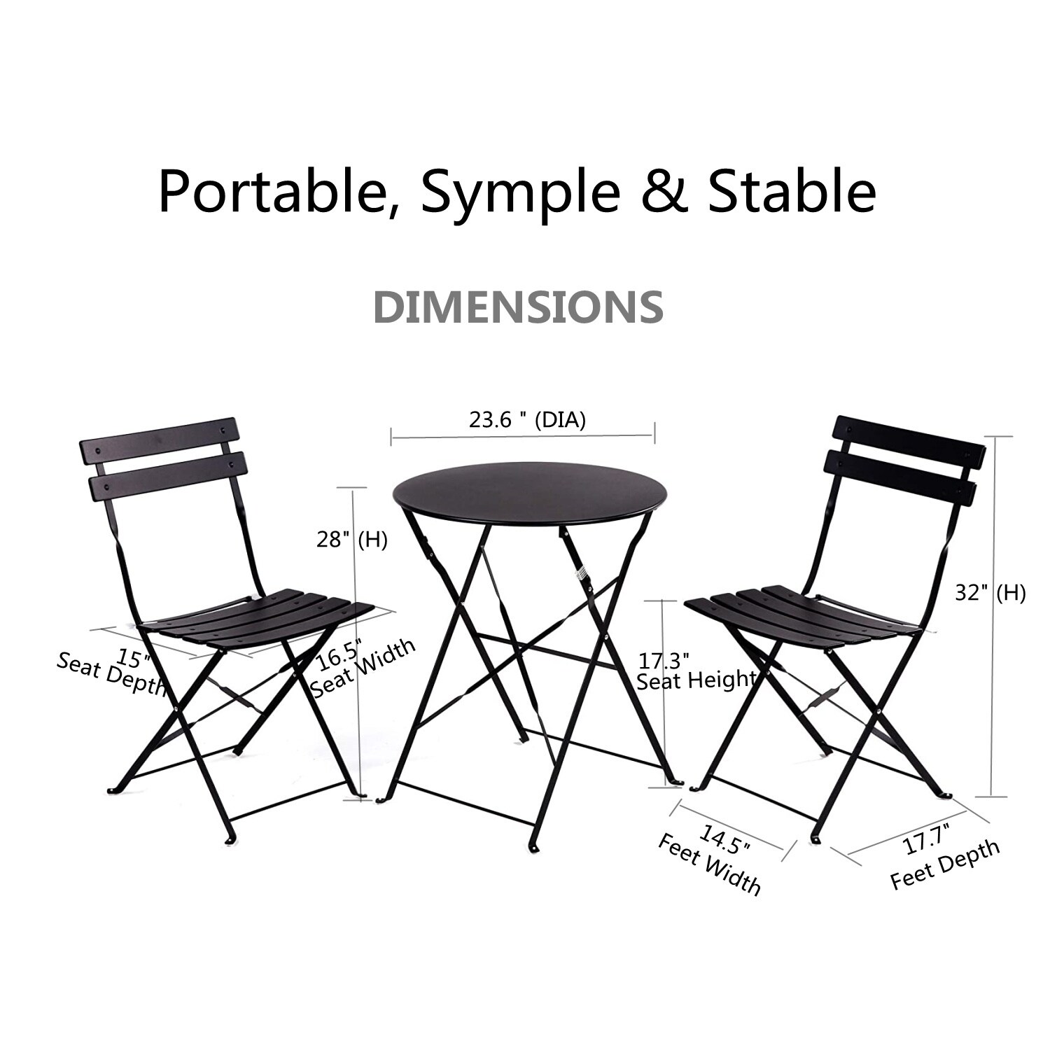 Maocao Hoom MZHP6TLU Patio-Dining-Sets - View #5