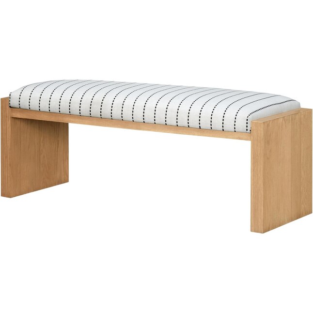 Livabliss Becki Owens Kapri Modern Tan Accent Bench 48-in x 18-in x 18 ...