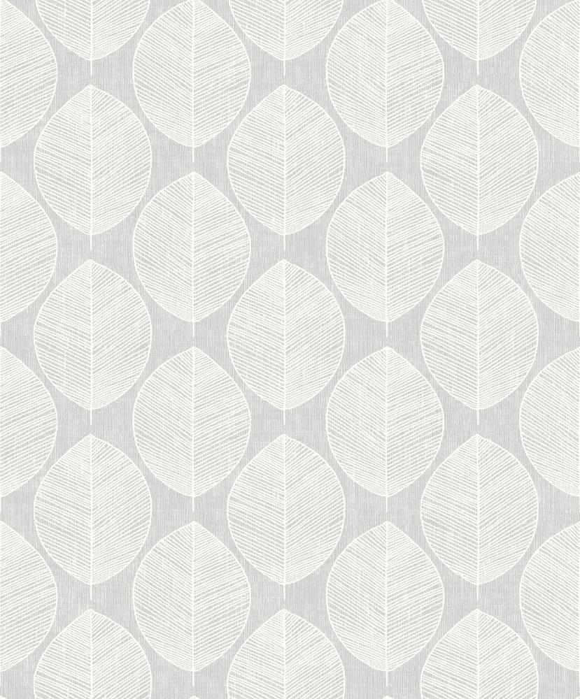 Arthouse 908203 56-Sq. Feet Grey Paper Floral Unpasted Wallpaper