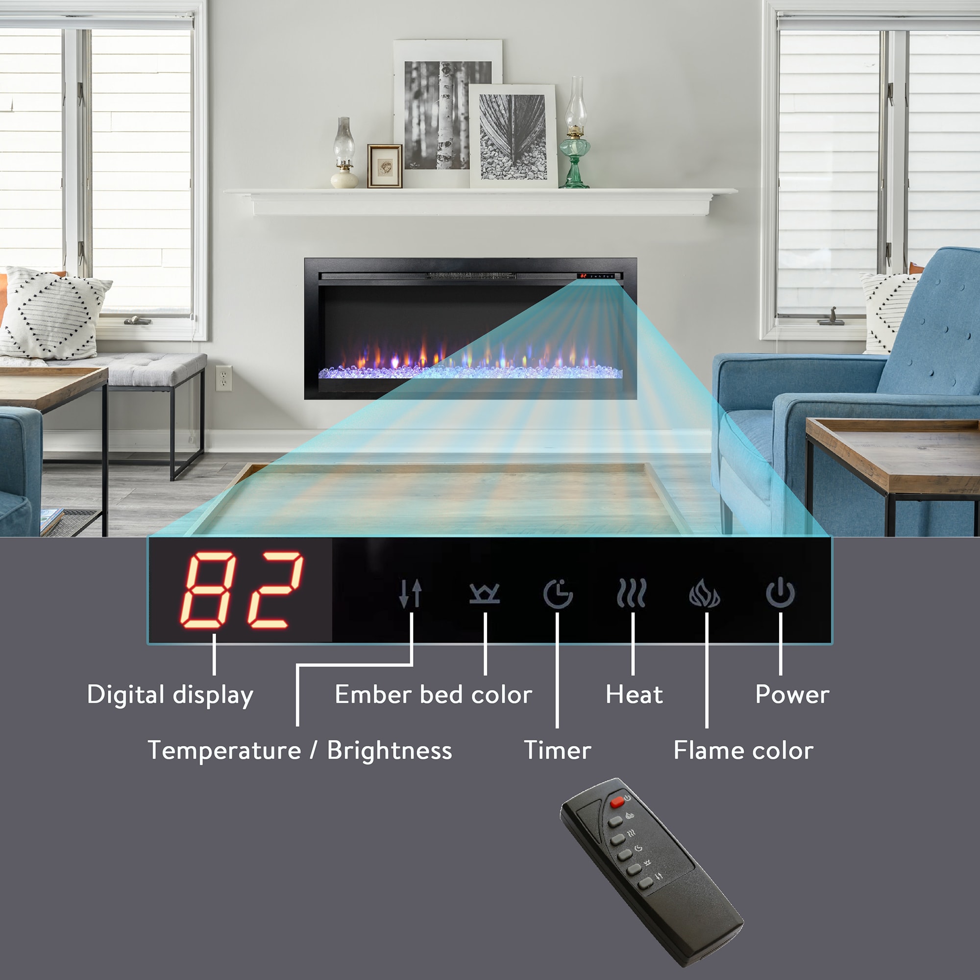 Fun Orange FUN26EF27 Electric-Fireplaces - View #8