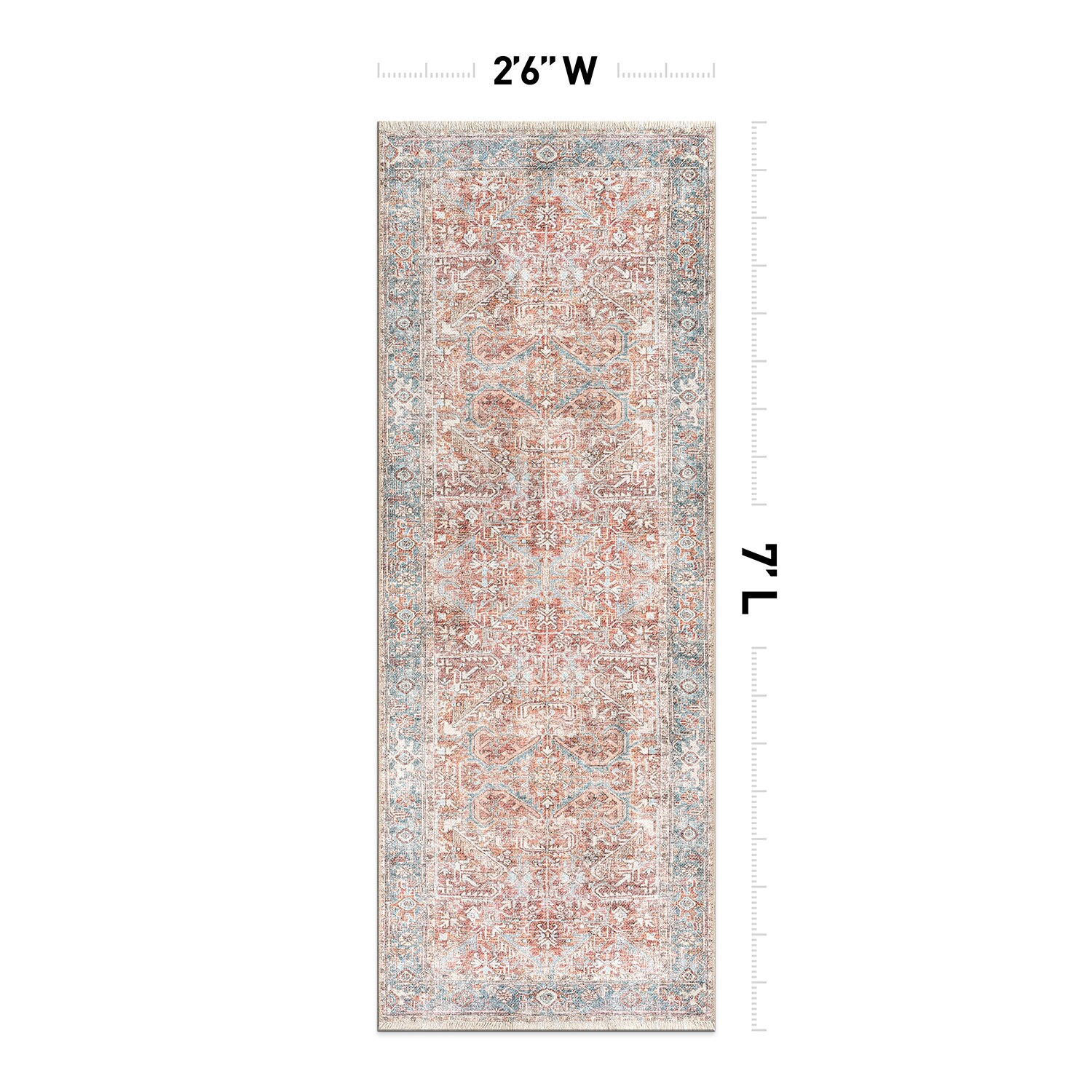 World Rug Gallery 6034 RED2X7 rugs - View #6