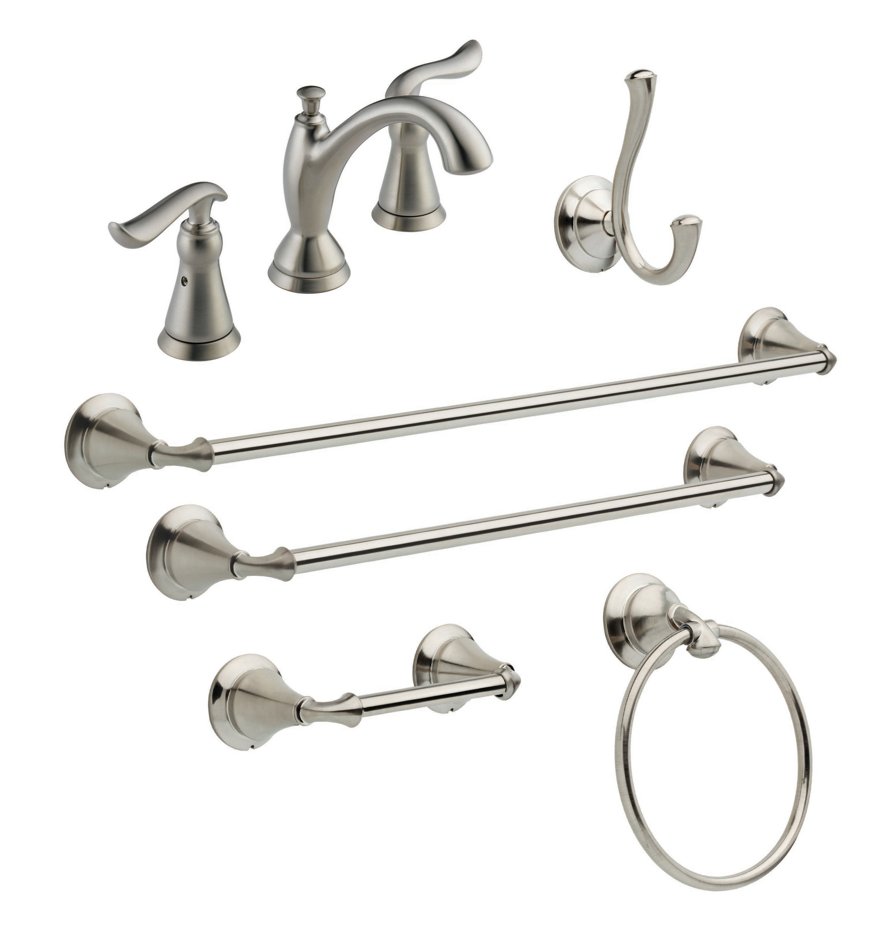 Shop Delta Linden Brilliance Stainless Steel Faucet and Hardware ...
