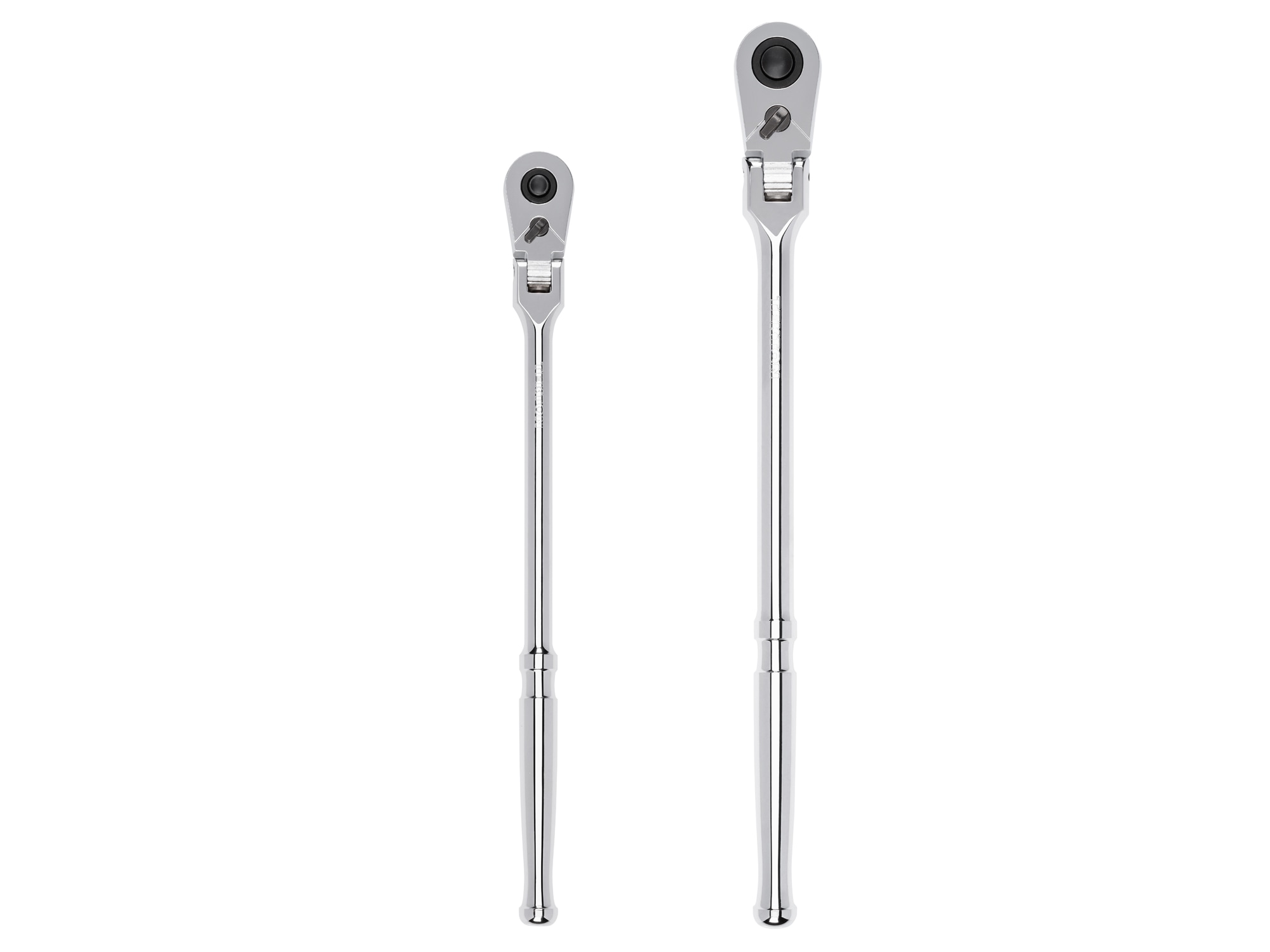 TEKTON SRH99301 2 -Piece 90 -Tooth 3/8-in 1/2-in Drive Full polish Handle Flexible Head Ratchet Set