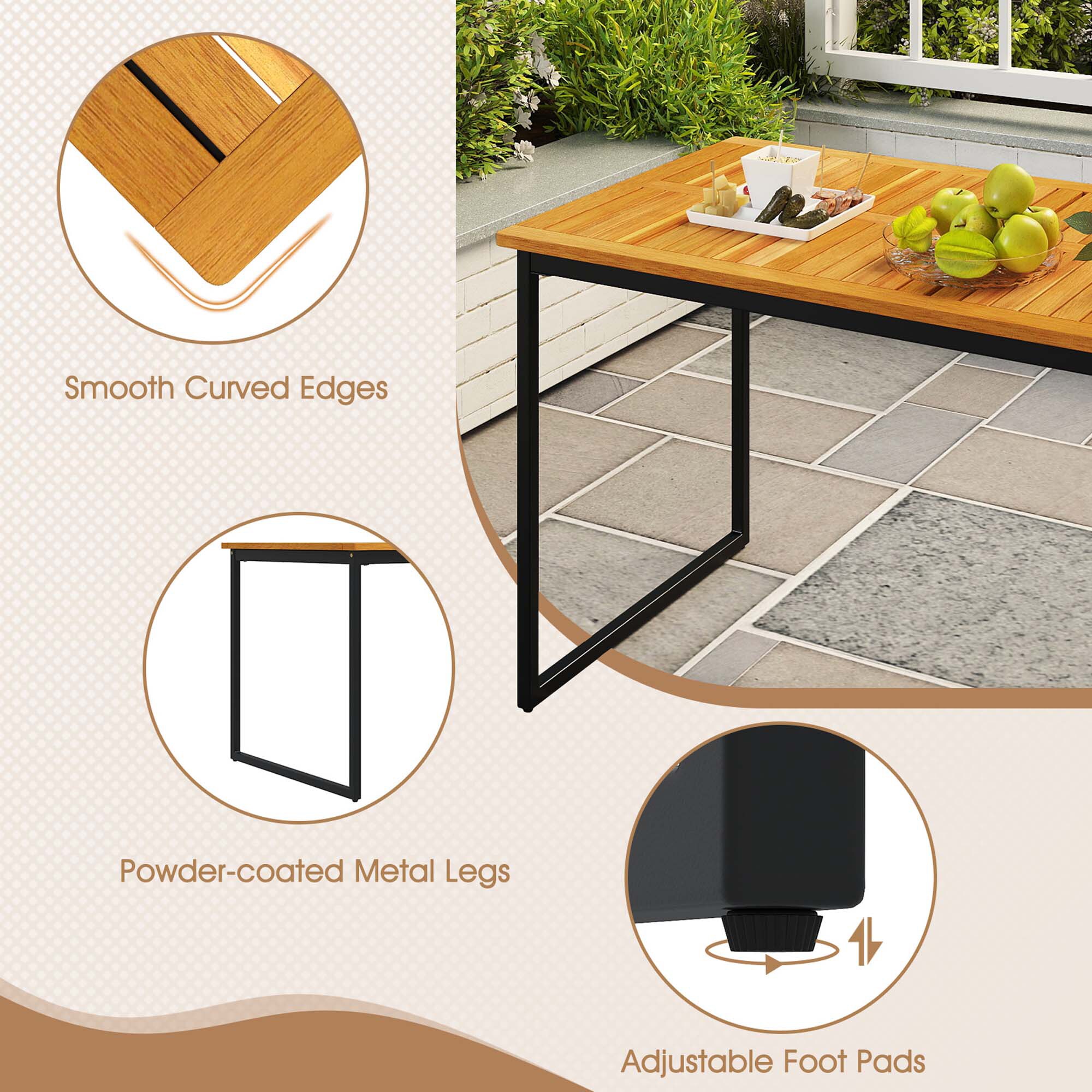 Costway HCST04171 Patio-Tables - View #3