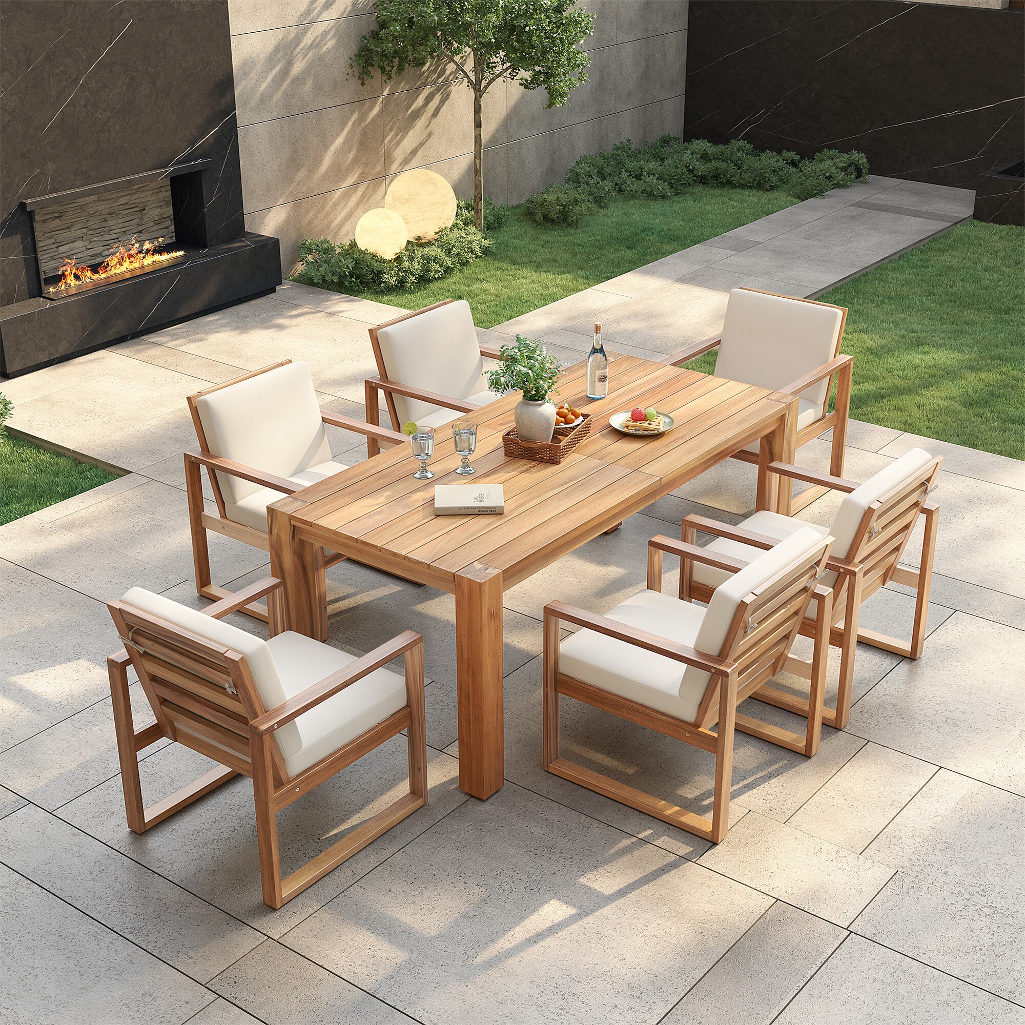 SINOFURN SYA380110BG Patio-Dining-Sets - View #2