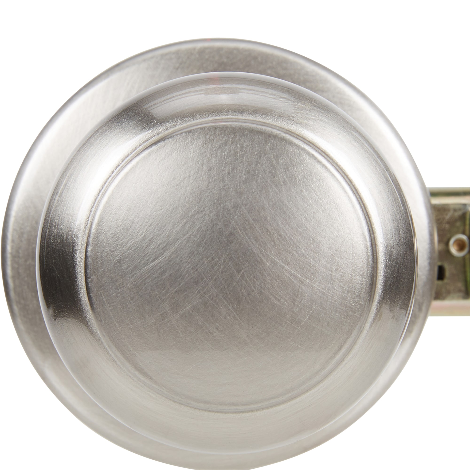 Kwikset Security Cove Satin Nickel Interior/Exterior Hall/Closet Passage  Door Knob with Antimicrobial Technology