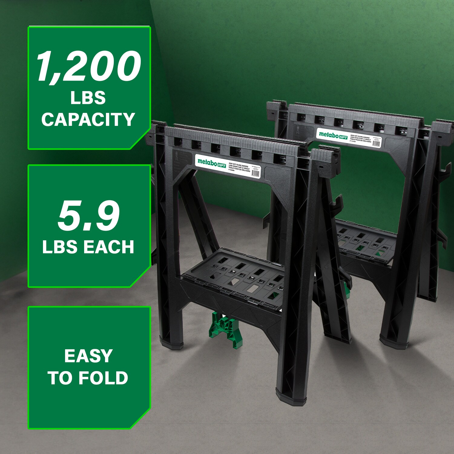 Metabo HPT 115445 Saw-Horses - View #2