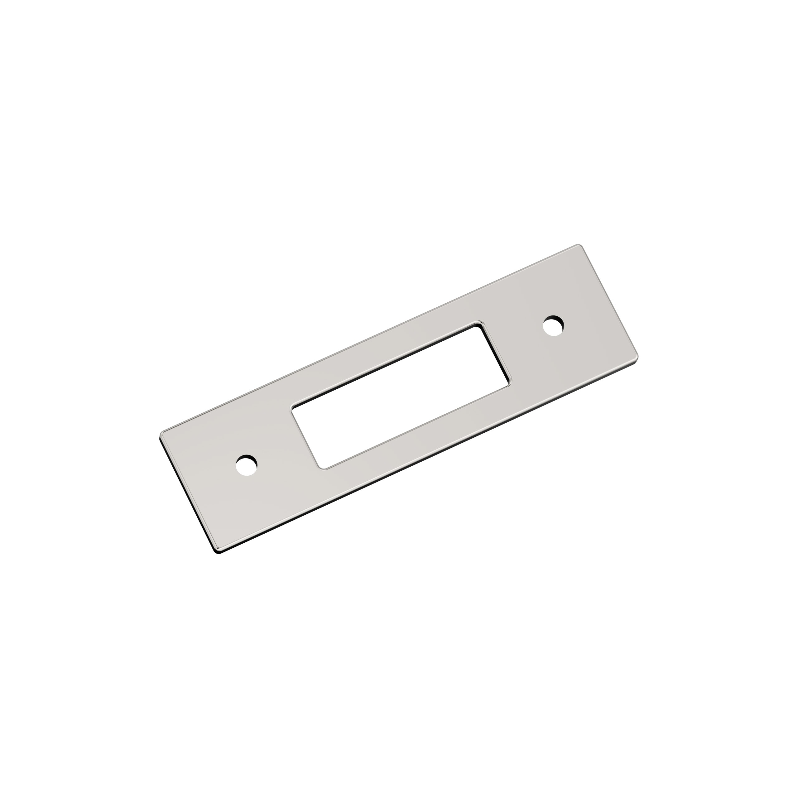 Amerock 3-in Center to Center Polished Nickel Backplate for Pulls