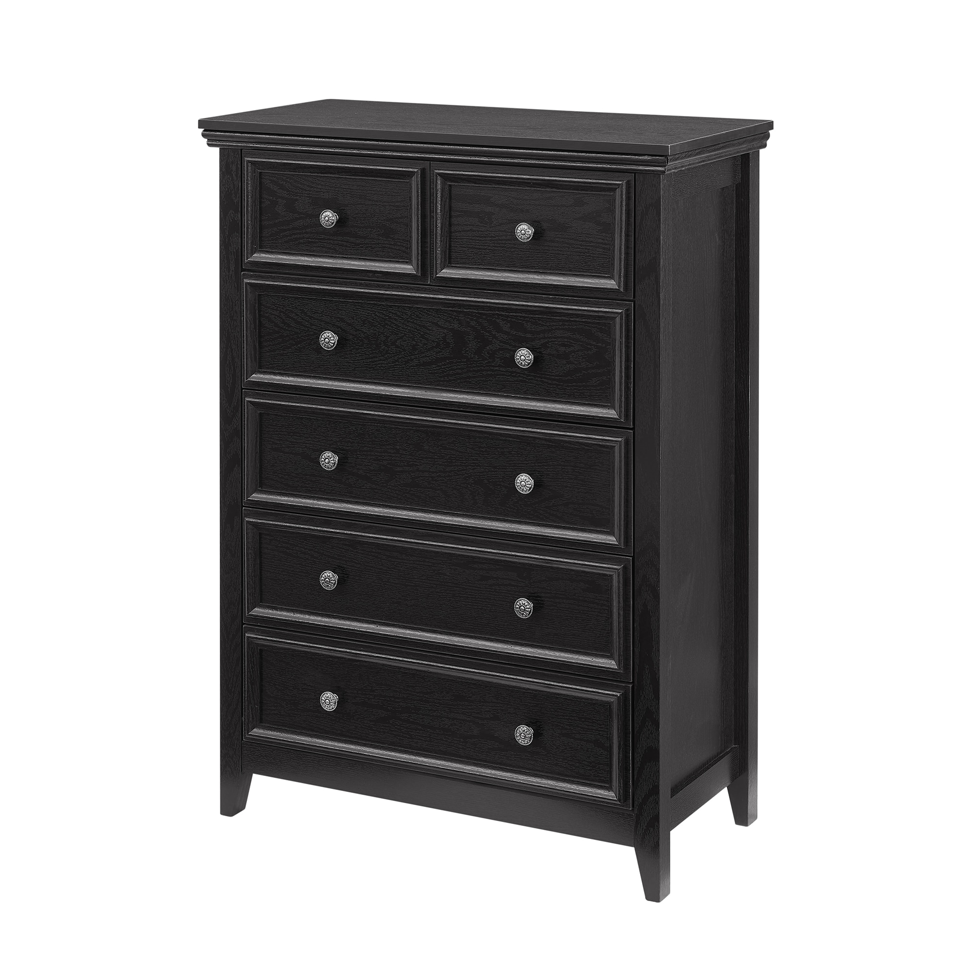 SINOFURN SYC500006BK Black 6 -Drawer Standard dresser